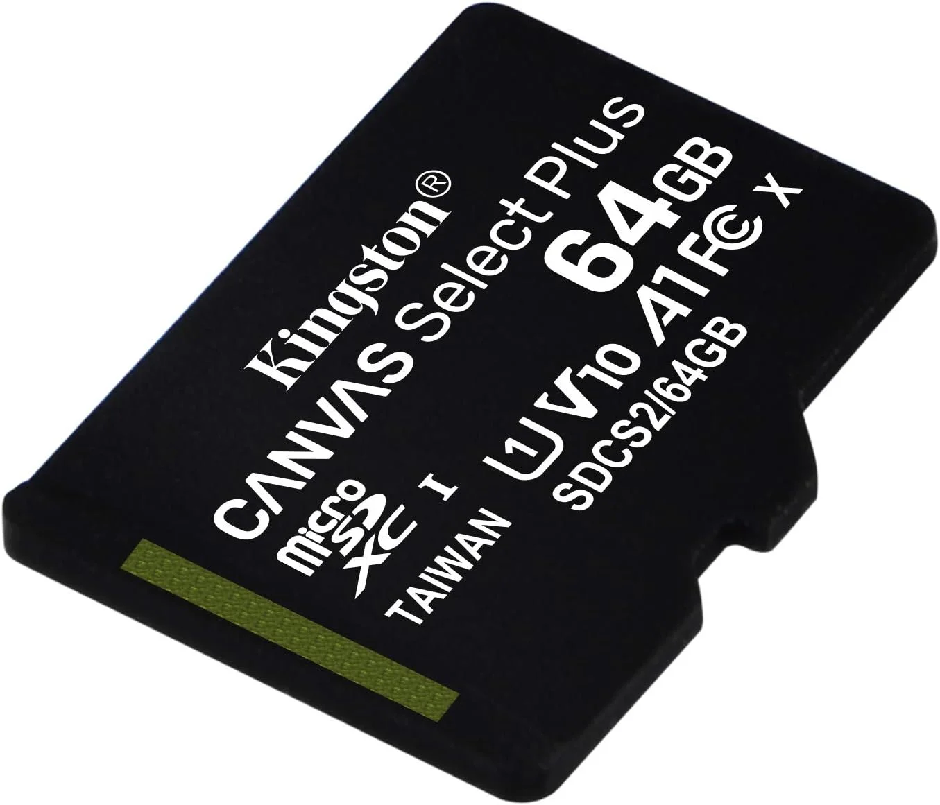 کارت حافظه 64 گیگابایتی Kingston microSDHC Canvas Select Plus با سرعت خواندن 100 مگابایت بر ثانیه، کلاس 10 UHS-I به همراه آداپتور (SDCS2/64GBET)