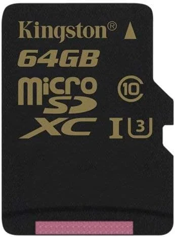 میکرو اس دی اچ سی کینگستون گلد SDCG/64GB کلاس U3 UHS-I 90R/45W + آداپتور SD