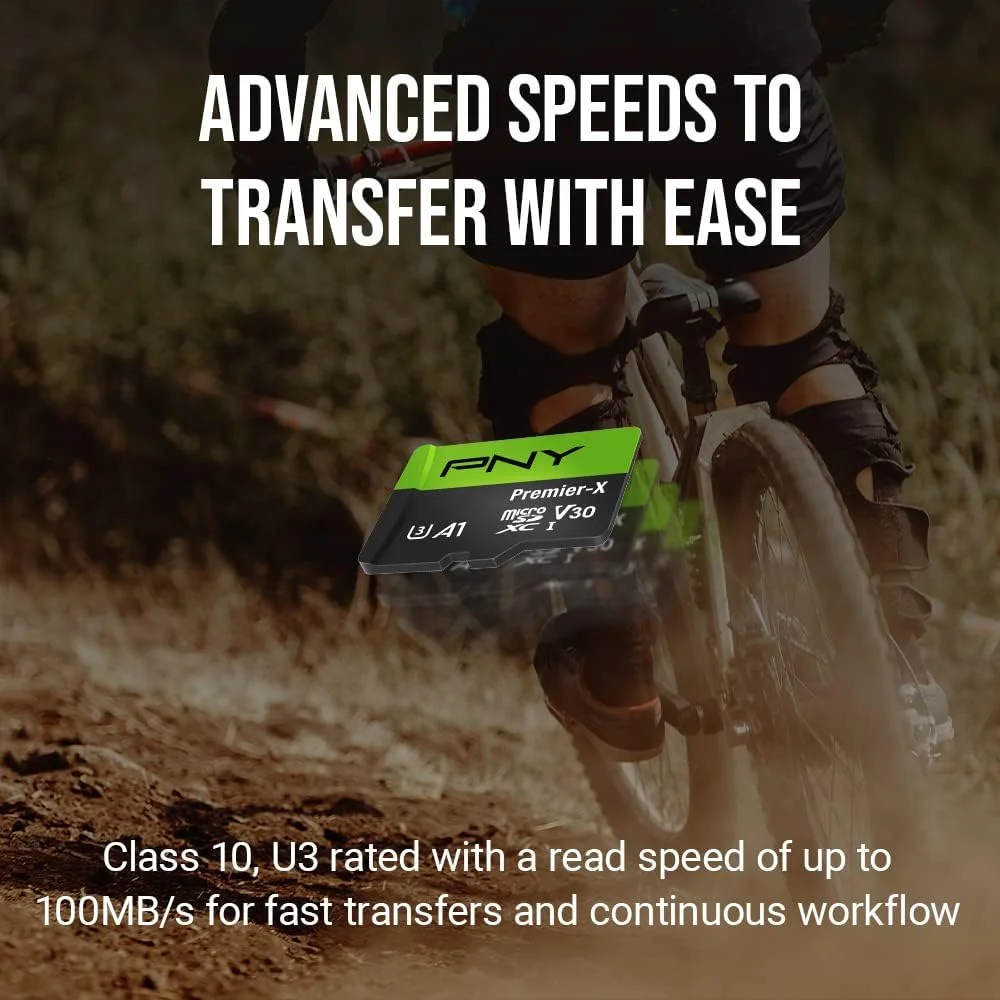 کارت حافظه میکرو اس دی PNY Premier-X کلاس 10 U3 V30 با ظرفیت 256 گیگابایت - بسته 2 عددی