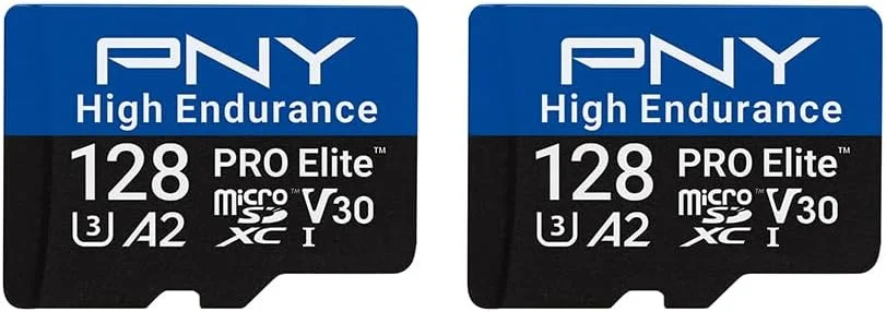 کارت حافظه میکرو اس دی PNY 128GB PRO Elite™ High Endurance C10 U3 V30 A2 – سرعت خواندن/نوشتن تا 100/90 مگابایت بر ثانیه، 4K UHD، Full HD، UHS-I، نظارت، امنیت خانه، ضبط مداوم، دوربین خودرو، بسته 2 عددی کارت حافظه میکرو اس دی PNY 128GB PRO Elite™ High Endurance C10 U3 V30 A2 – سرعت خواندن/نوشتن تا 100/90 مگابایت بر ثانیه، 4K UHD، Full HD، UHS-I، نظارت، امنیت خانه، ضبط مداوم، دوربین خودرو، بسته 2 عددی