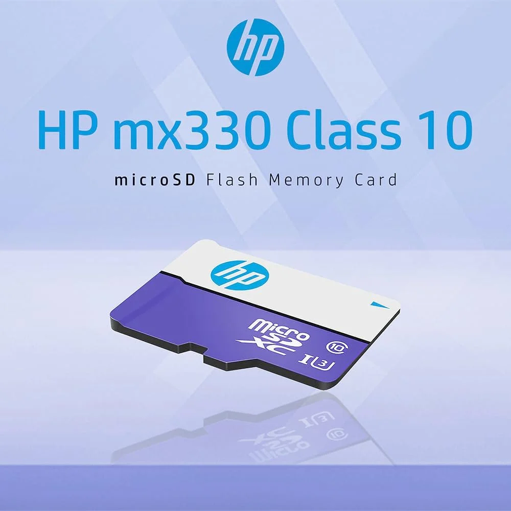 کارت حافظه فلش میکرو اس دی HP mx330 با ظرفیت 256 گیگابایت، کلاس 10 U3 V30 A1 برای افزایش حافظه داخلی - سرعت 100 مگابایت بر ثانیه، 4K Ultra HD، UHS-I