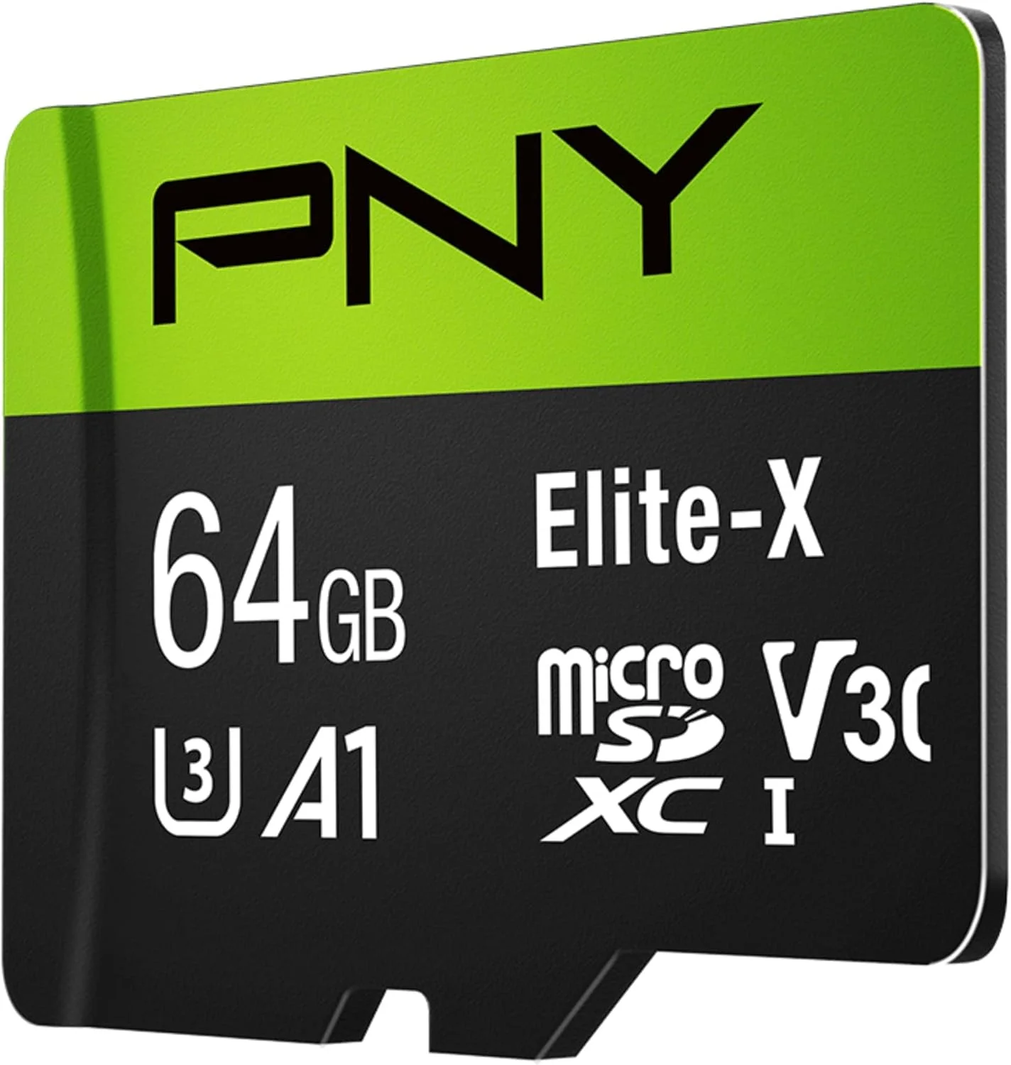 کارت حافظه میکرو اس دی PNY Elite-X با ظرفیت 64 گیگابایت، کلاس 10 U3 V30
