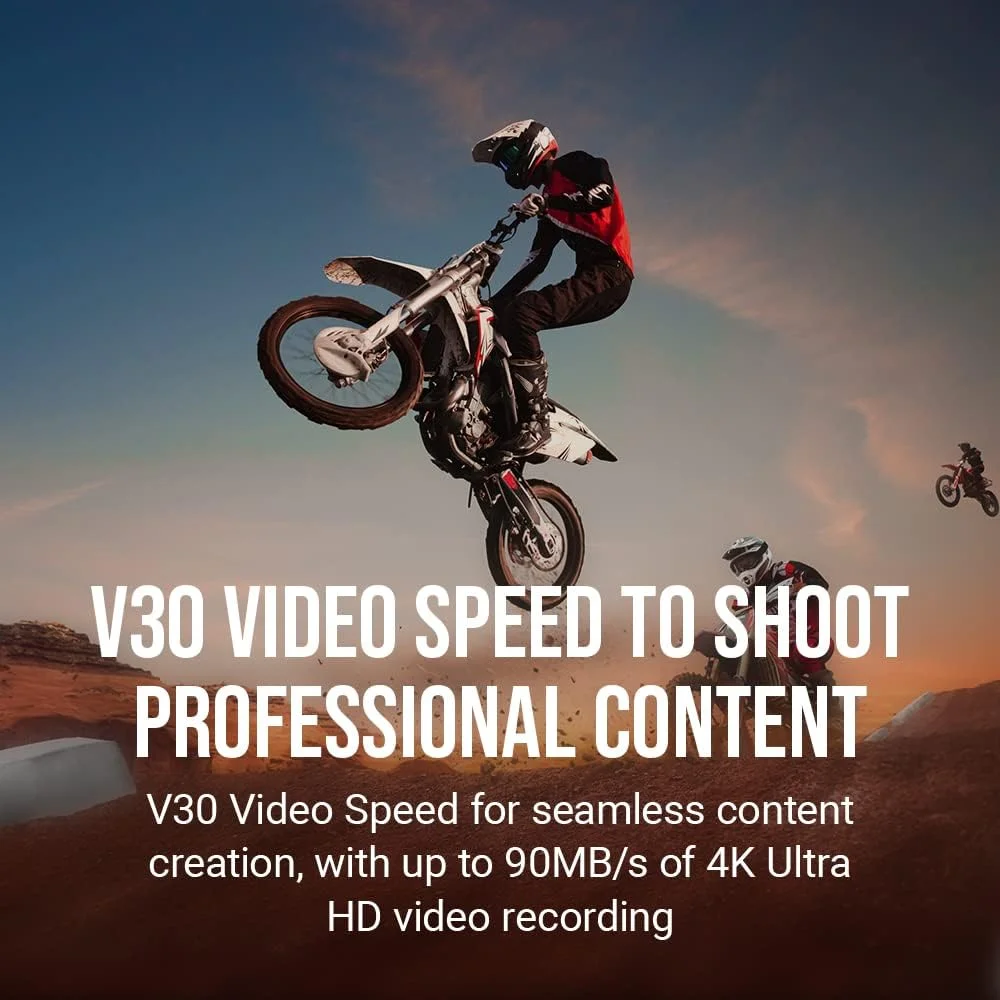 کارت حافظه فلش PNY PRO Elite کلاس 10 U3 V30 SDXC با ظرفیت 256 گیگابایت - سرعت 100 مگابایت بر ثانیه، کلاس 10، U3، V30، 4K UHD، Full HD، UHS-I، اندازه کامل SD