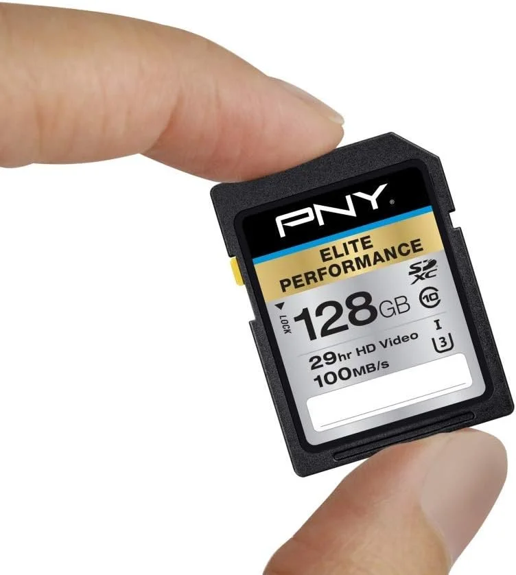 کارت حافظه فلش PNY 128GB Elite Performance Class 10 U3 SDXC - سرعت 95MB/s، کلاس 10، U3، 4K UHD، Full HD، UHS-I، اندازه کامل SD