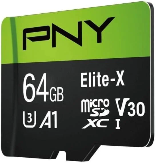 کارت حافظه میکرو اس دی PNY Elite-X با ظرفیت 64 گیگابایت، کلاس 10 U3 V30