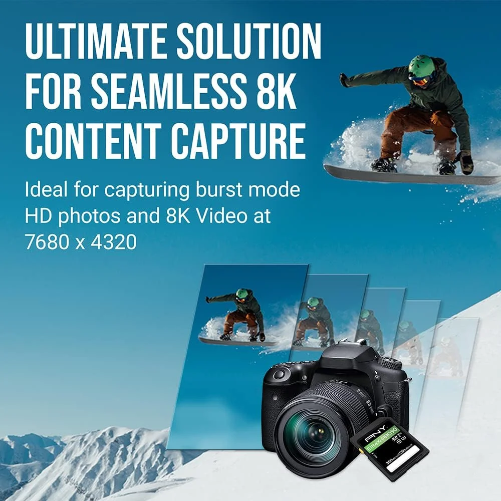 کارت حافظه فلش SD مدل PNY 64GB X-PRO 90 Class 10 U3 V90 UHS-II