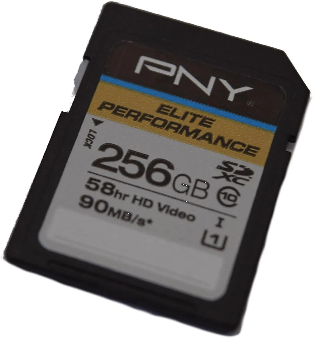 کارت حافظه فلش PNY Elite Performance با سرعت بالا 256 گیگابایت SDXC Class 10 UHS-I, U1 تا 90 مگابایت بر ثانیه - P-SDX256U1H-GE