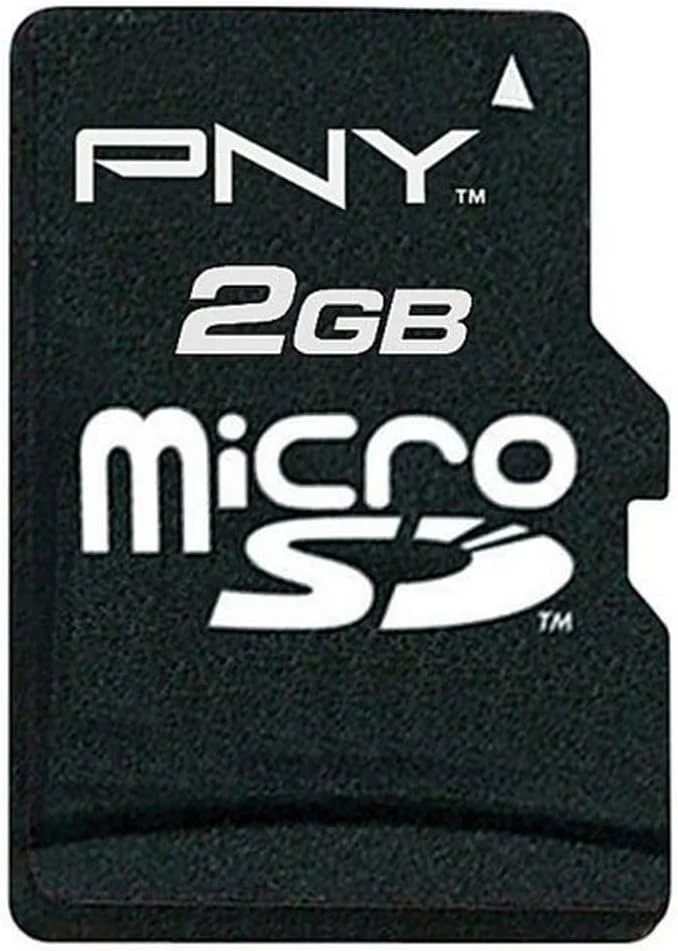 کارت حافظه فلش میکرو اس دی PNY با ظرفیت 2 گیگابایت کلاس 4 مدل P-SDU2GB-EF