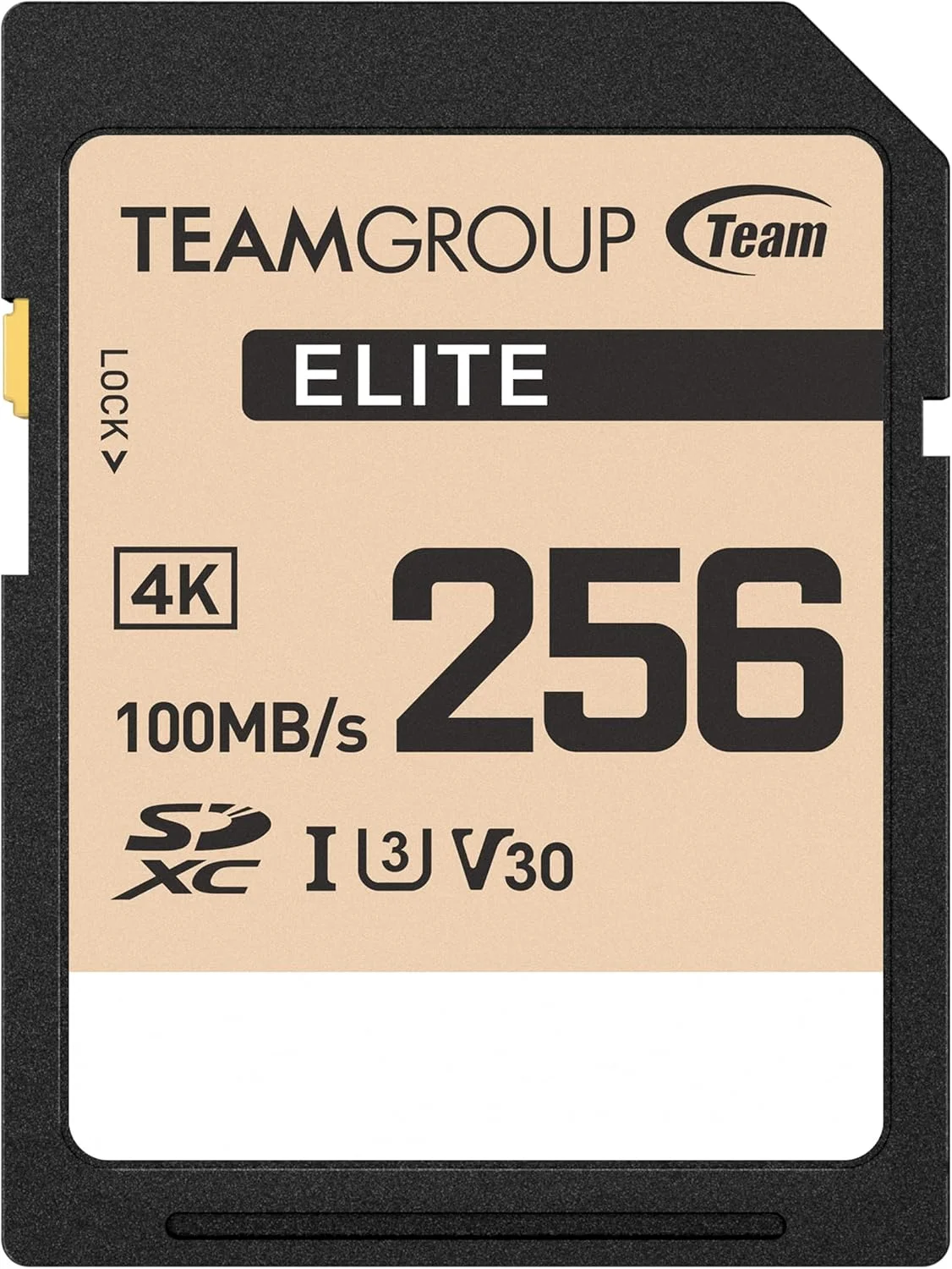 کارت حافظه 256 گیگابایتی TEAMGROUP Elite UHS-I/U3 SDXC با سرعت خواندن تا 90 مگابایت بر ثانیه برای ولاگرها، فیلمسازان، عکاسان و تولیدکنندگان محتوای حرفه ای مدل TESDXC256GIV3001