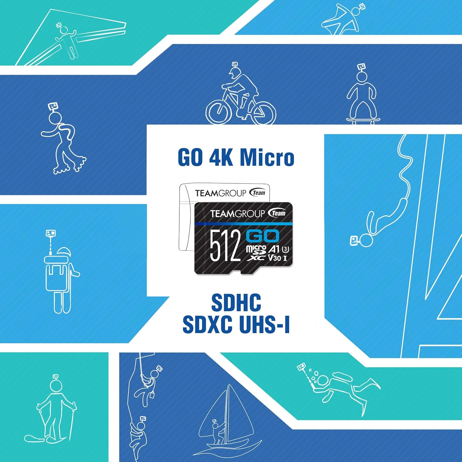 کارت حافظه TEAMGROUP GO با ظرفیت 128 گیگابایت بسته 2 عددی Micro SDXC UHS-I U3 V30 4K مناسب برای دوربین های GoPro و اکشن، کارت حافظه فلش پرسرعت به همراه آداپتور برای فضای باز، ورزش و فیلمبرداری 4K مدل TGUSDX128GU364 کارت حافظه TEAMGROUP GO با ظرفیت 128 گیگابایت بسته 2 عددی Micro SDXC UHS-I U3 V30 4K مناسب برای دوربین های GoPro و اکشن، کارت حافظه فلش پرسرعت به همراه آداپتور برای فضای باز، ورزش و فیلمبرداری 4K مدل TGUSDX128GU364