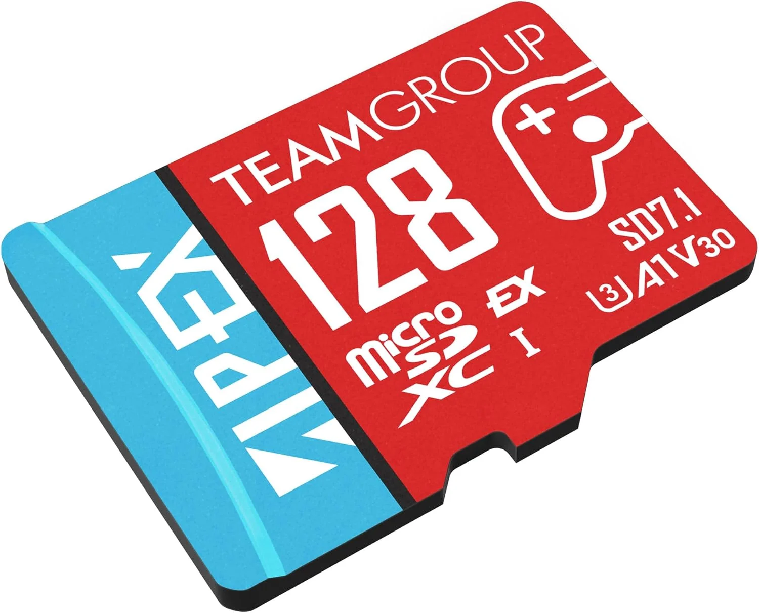 کارت TEAMGROUP APEX با ظرفیت 128 گیگابایت برای Nintendo Switch2 Micro SDXC Express UHS-I U3 A1 V30، سرعت خواندن/نوشتن تا 800/500 مگابایت بر ثانیه به همراه آداپتور مدل TAPMSDE128GIV30A102
