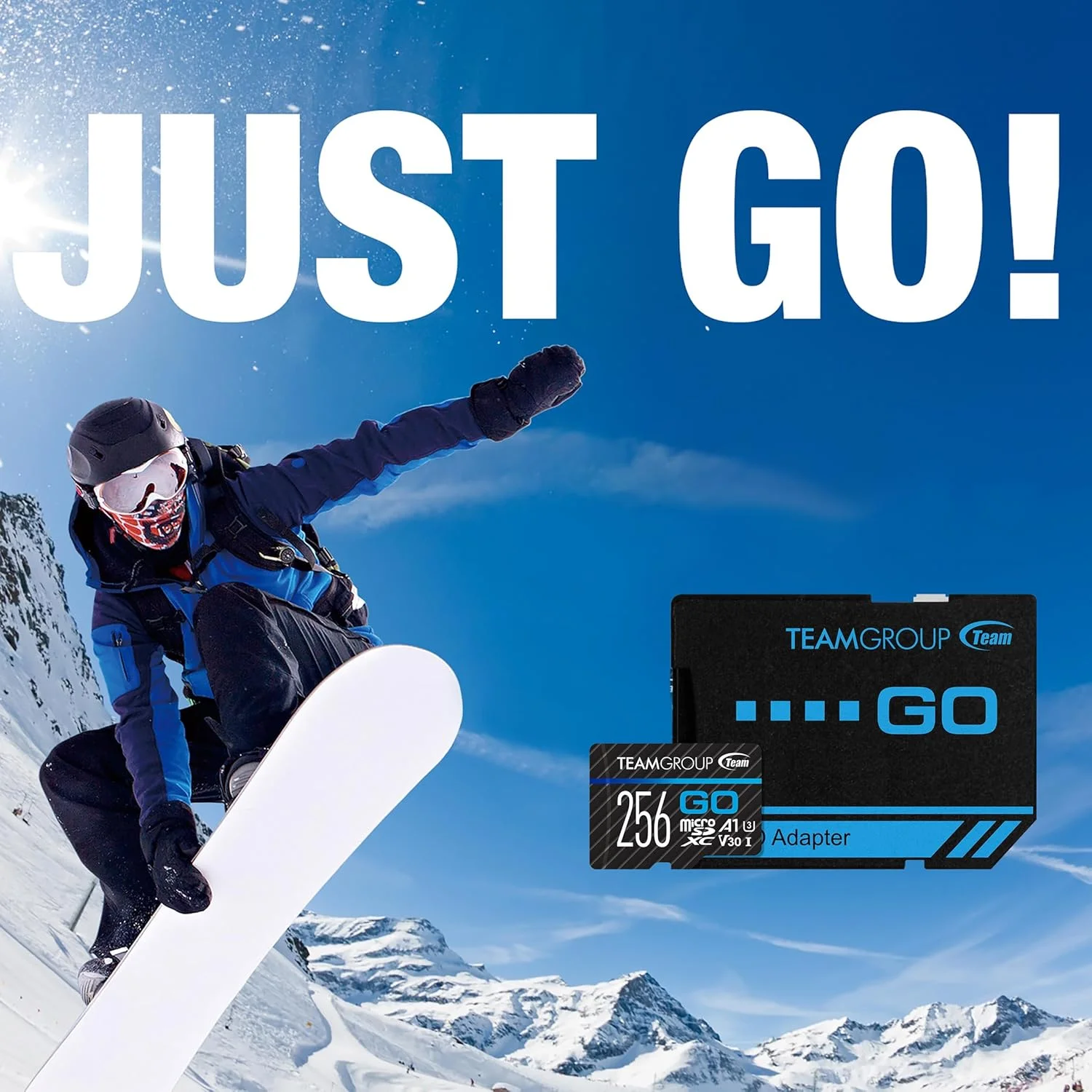 کارت حافظه TEAMGROUP GO با ظرفیت 128 گیگابایت، بسته 5 عددی، Micro SDXC UHS-I U3 V30 4K مناسب برای GoPro، پهپاد و دوربین های ورزشی، کارت حافظه فلش پرسرعت به همراه آداپتور برای ورزش های فضای باز، فیلمبرداری 4K و Nintendo-Switch مدل TGUSDX128GU363