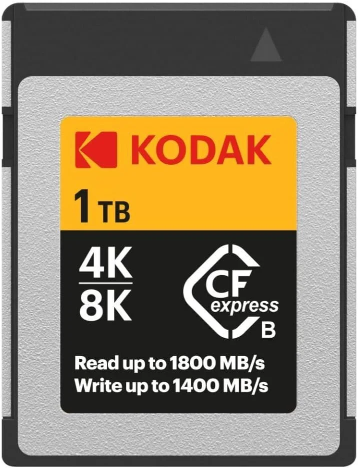 کارت حافظه 1 ترابایتی Kodak CFexpress Type B با سرعت خواندن 1800 مگابایت بر ثانیه و سرعت نوشتن 1400 مگابایت بر ثانیه (EKMCFX1TK)