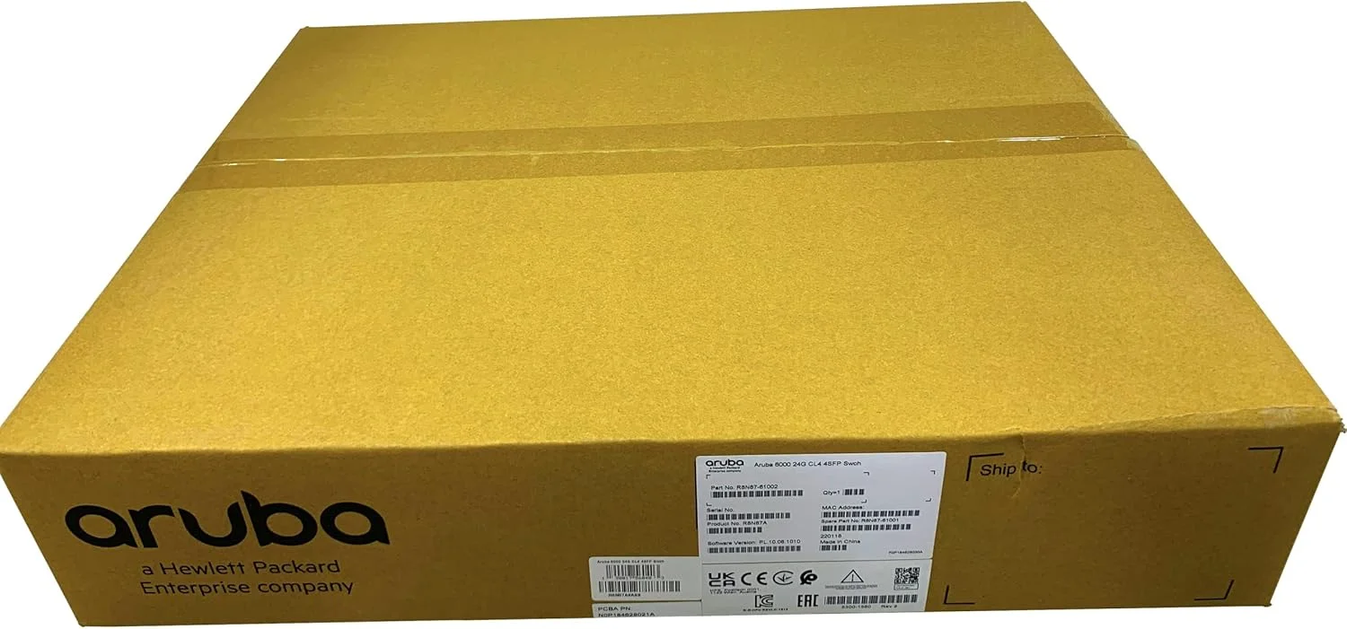 سوئیچ HPE Aruba 6000 24G Class4 PoE 4SFP 370W (R8N87A)
