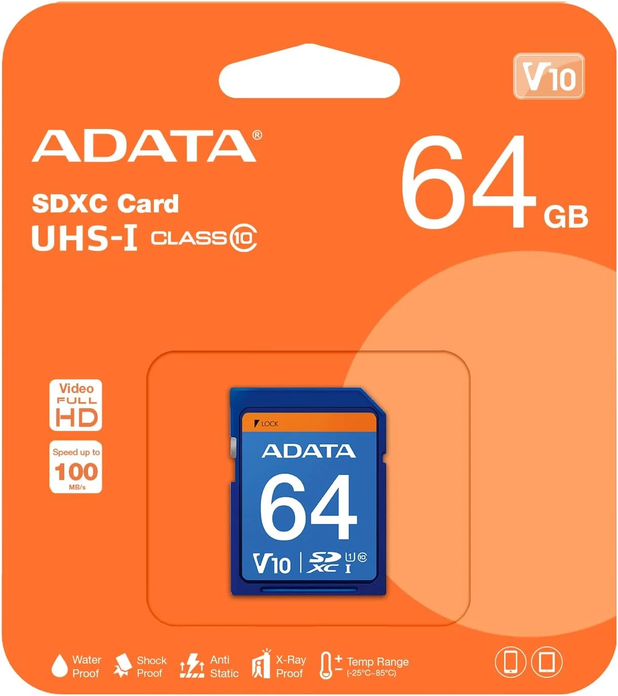کارت حافظه ADATA SDXC 64GB کلاس 10 UHS - کارت های حافظه (64 گیگابایت)