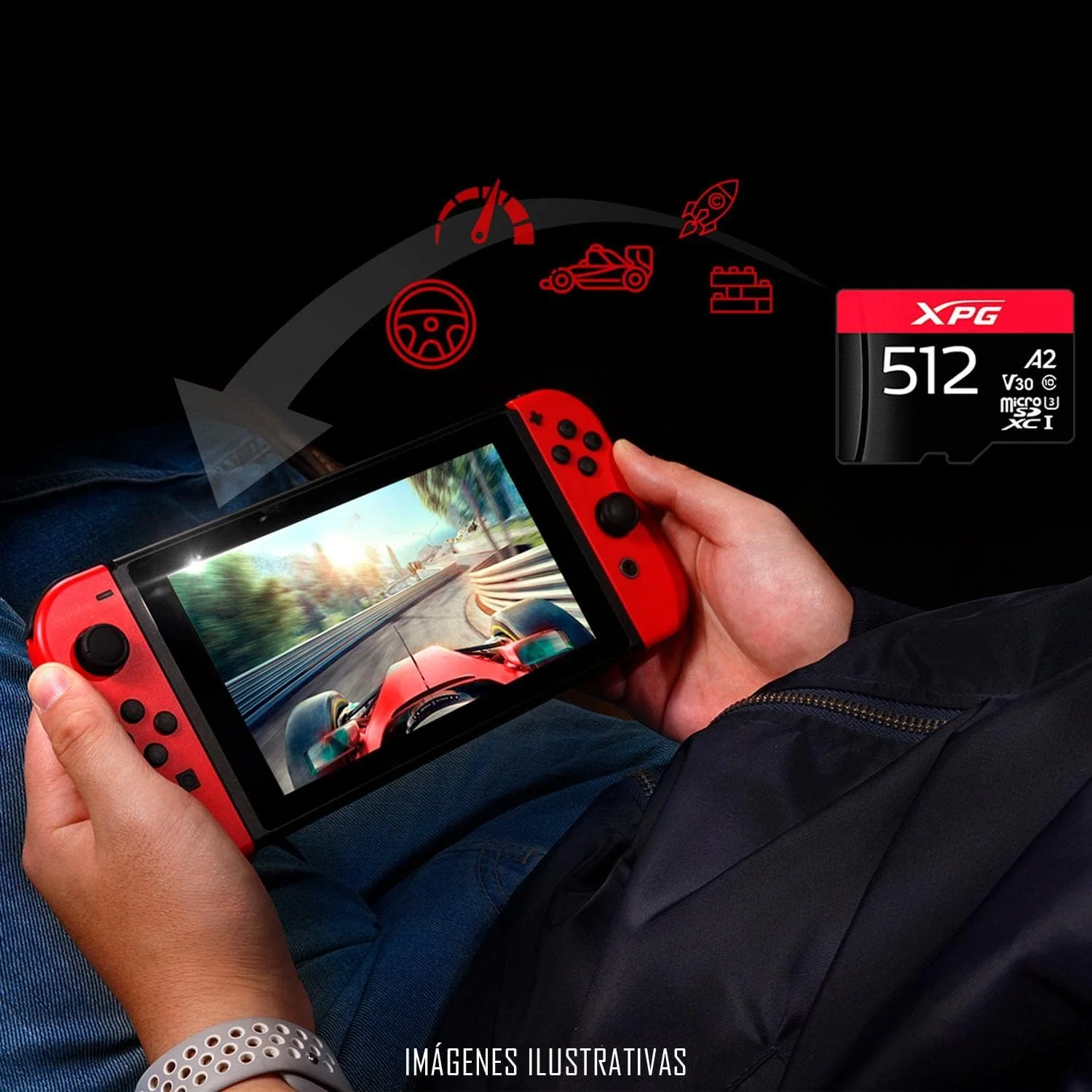 کارت حافظه میکرو اس دی 512 گیگابایت ADATA WAVE XPG Game UHS-I U3 | بدون آداپتور