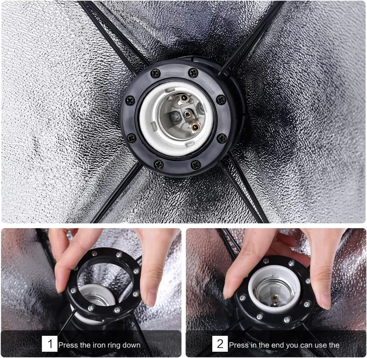 کیت نورپردازی سافت باکس عکاسی ای وینر، سیستم نور پیوسته حرفه ای، سافت باکس تاشو برای تجهیزات استودیوی عکس، 50x70 سانتی متر، سوکت E27 (1 ست)