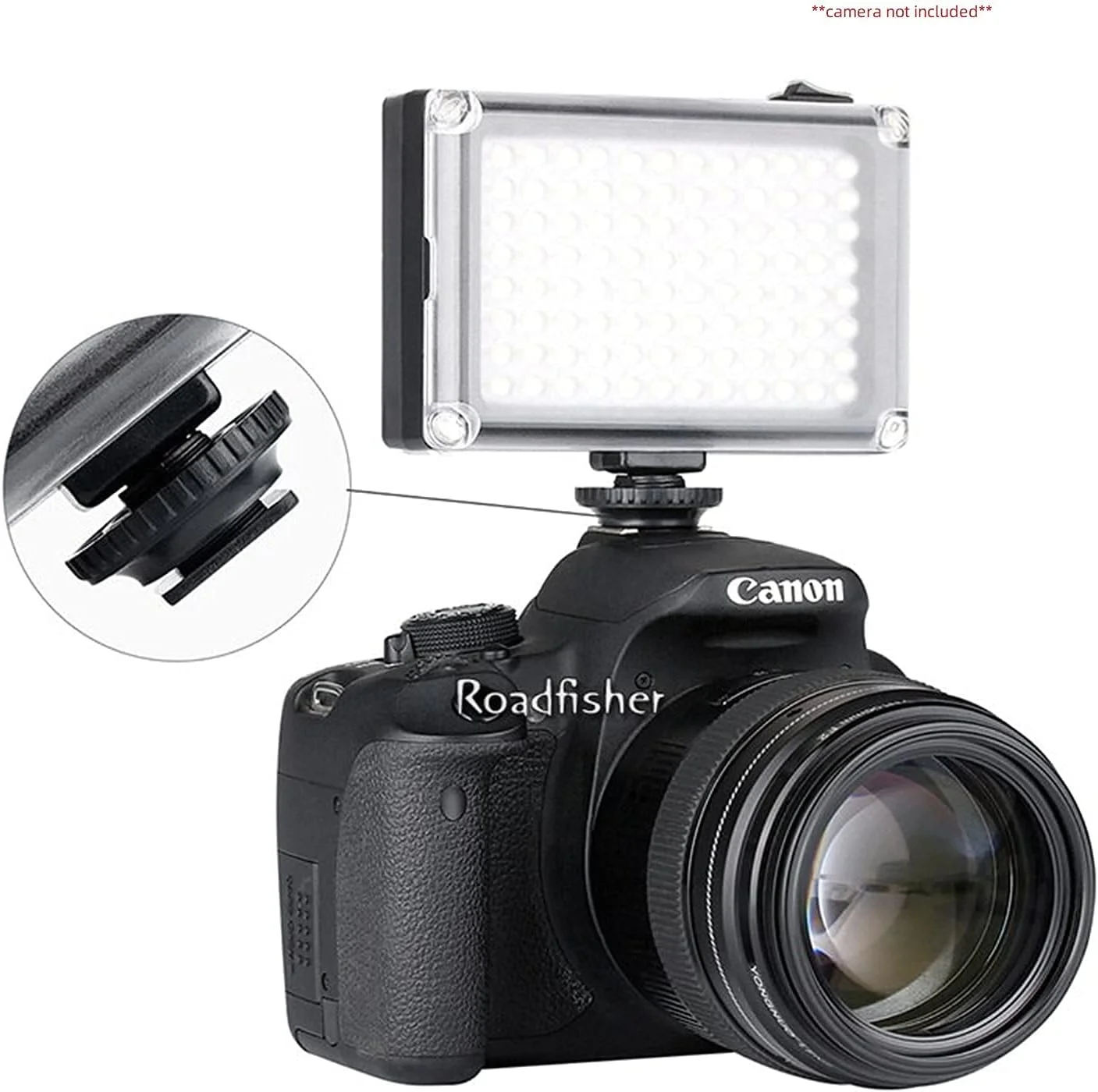 نور حرفه ای ویدئو و استودیو عکاسی eWINNER با 96 LED به همراه فیلترهای مغناطیسی سفید و نارنجی