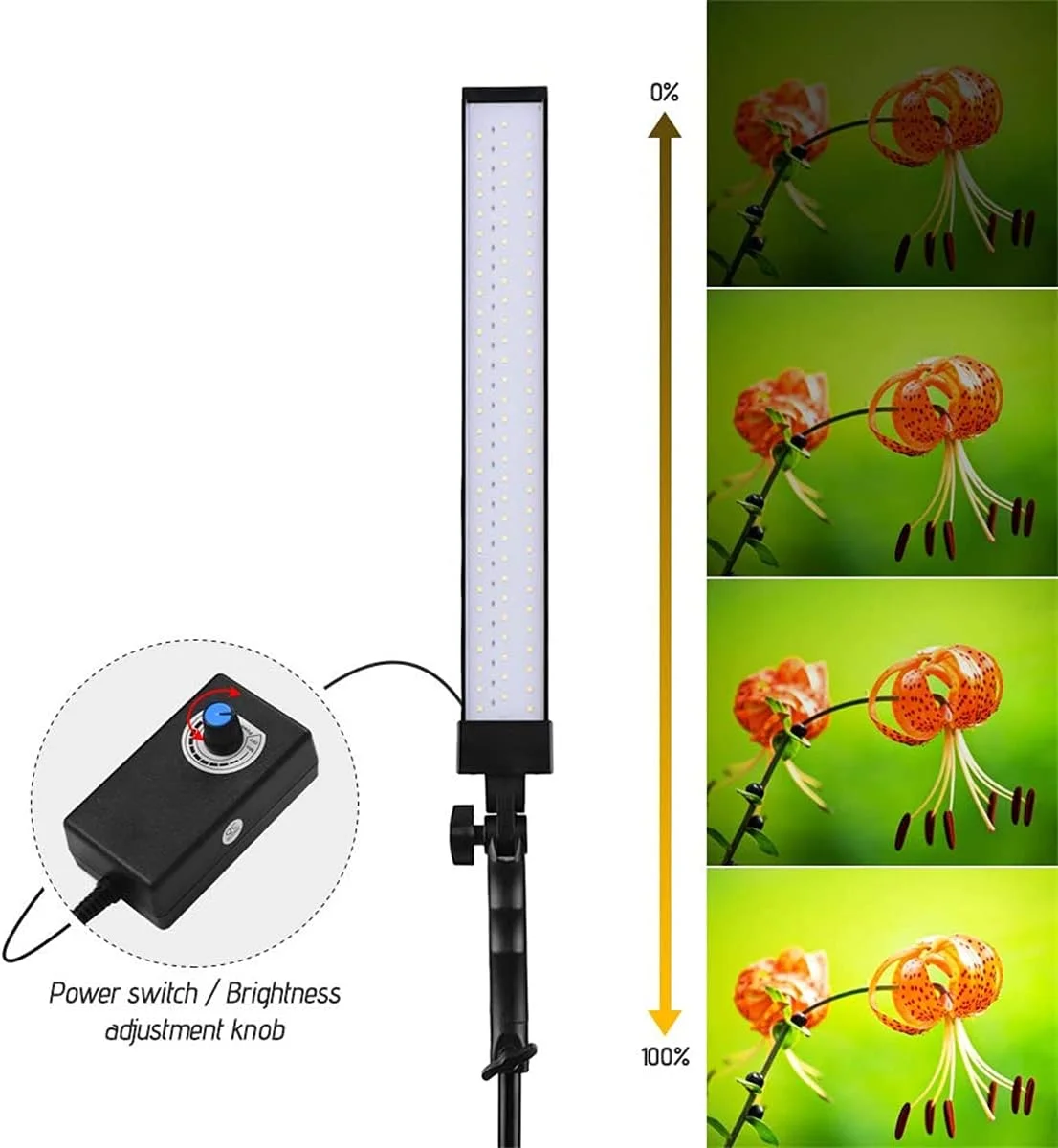 کیت نور ویدئویی LED ای وینر 60 سانتی متری/24 اینچی، 90 مهره LED 24 واتی با قابلیت تنظیم نور 5500K CRI85، پایه و دسته قابل تنظیم، نور پرکننده برای عکاسی/فیلمبرداری، شامل 2 چراغ و کیف حمل