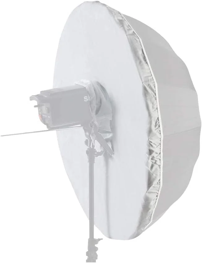 دیفیوزر چتر سهموی eWINNER، روکش دیفیوزر چتر استودیوی عکاسی حرفه ای، پارچه نور ملایم برای چتر نورپردازی بازتابی سهموی (سفید، 150 سانتی متر / 60 اینچ)