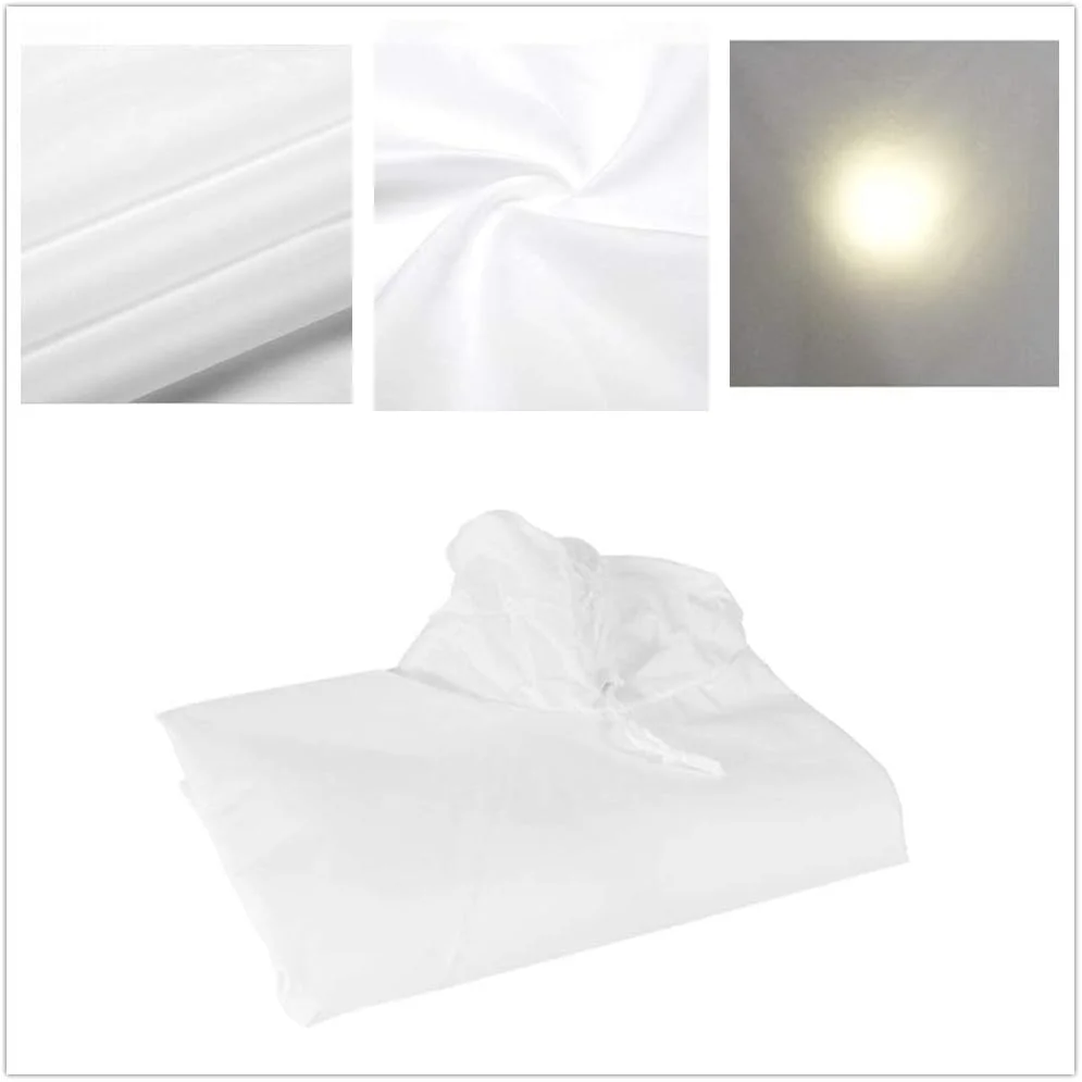 دیفیوزر چتر سهموی eWINNER، روکش دیفیوزر چتر استودیوی عکاسی حرفه ای، پارچه نور ملایم برای چتر نورپردازی بازتابی سهموی (سفید، 150 سانتی متر / 60 اینچ)