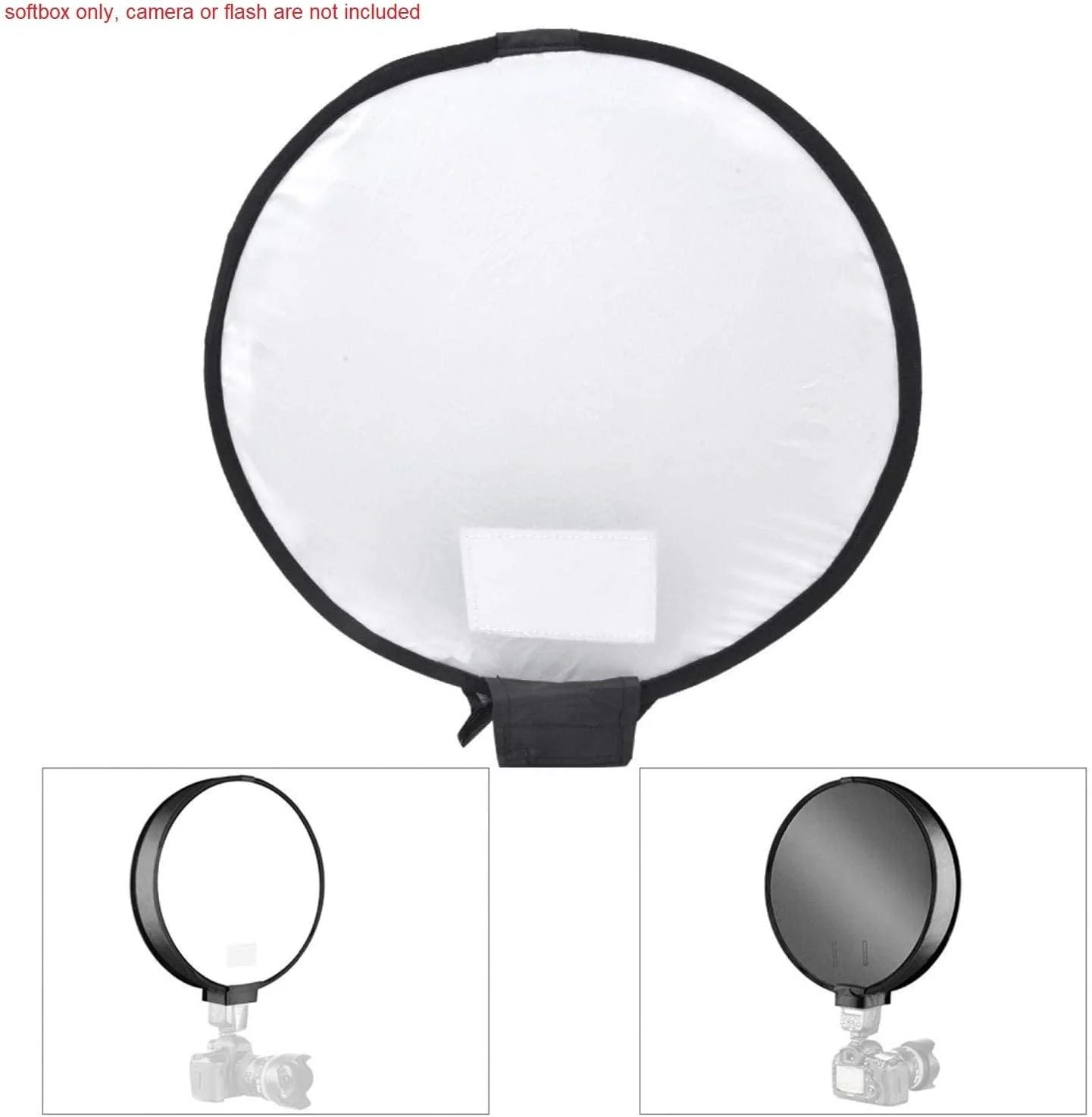 نرم باکس تاشو قابل حمل 40 سانتی متری برای فلاش های اکسترنال کانن، نیکون، سونی، پنتاکس، الیمپوس و یونگنو