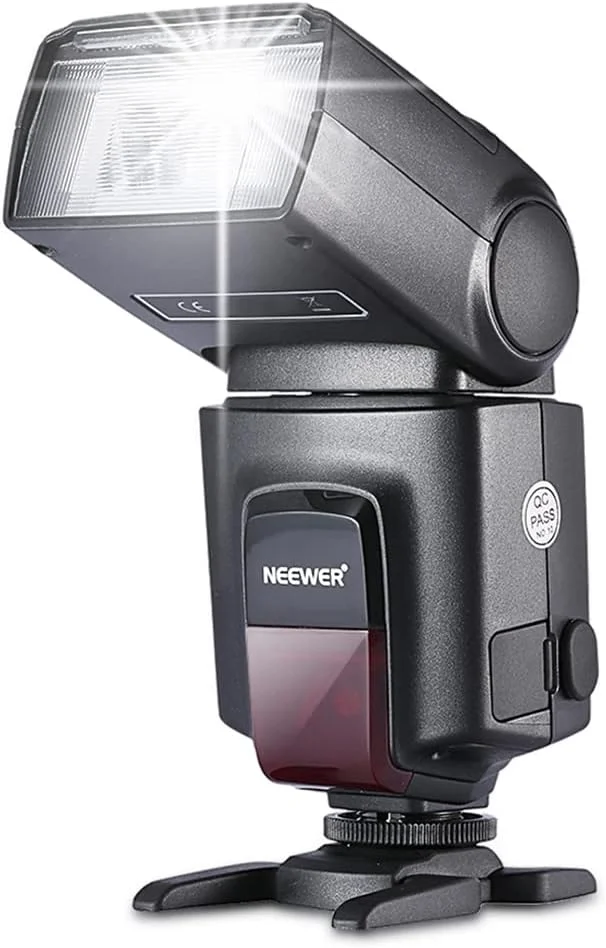 فلاش اسپیدلایت Neewer TT560 برای دوربین های DSLR کانن، سونی، نیکون، پاناسونیک، الیمپوس، پنتاکس و سایر دوربین ها، فلاش دوربین دیجیتال با هات شو استاندارد