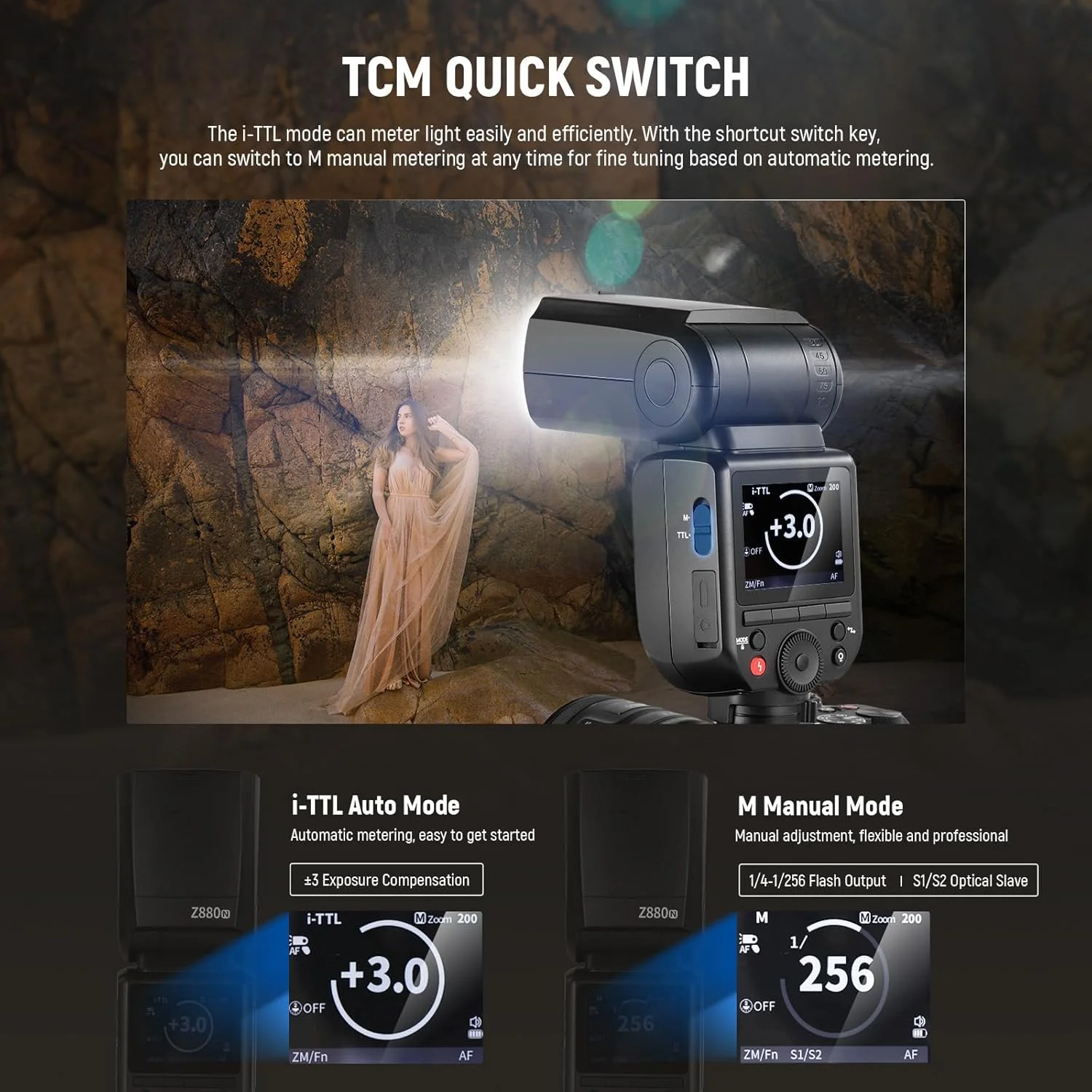 فلاش دوربین NEEWER Z880-N 76W 2.4G TTL سازگار با نیکون، دارای دیفیوزر و آداپتور، لامپ مدلینگ، سوئیچ سریع TTL/M، GN60 1/8000s HSS باتری 7.2V/3000mAh با 600 فلاش با قدرت کامل فلاش دوربین NEEWER Z880-N 76W 2.4G TTL سازگار با نیکون، دارای دیفیوزر و آداپتور، لامپ مدلینگ، سوئیچ سریع TTL/M، GN60 1/8000s HSS باتری 7.2V/3000mAh با 600 فلاش با قدرت کامل