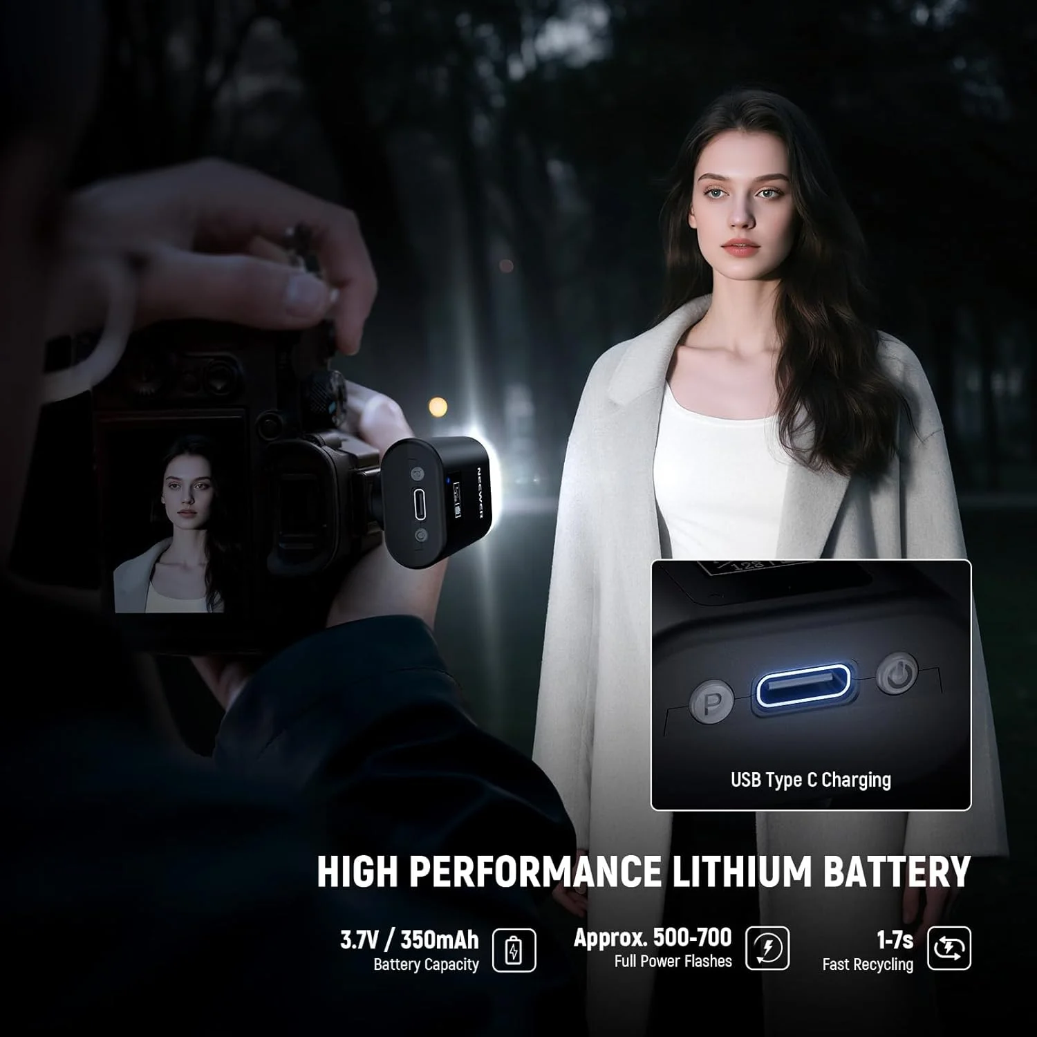 فلاش دوربین کوچک NEEWER BASICS، نور پرکننده 5600K با نمایشگر LCD، سازگار با دوربین های دیجیتال DSLR استاندارد Canon Fujifilm Sony Nikon برای عکاسی استودیویی، نورپردازی عکس، N12 فلاش دوربین کوچک NEEWER BASICS، نور پرکننده 5600K با نمایشگر LCD، سازگار با دوربین های دیجیتال DSLR استاندارد Canon Fujifilm Sony Nikon برای عکاسی استودیویی، نورپردازی عکس، N12