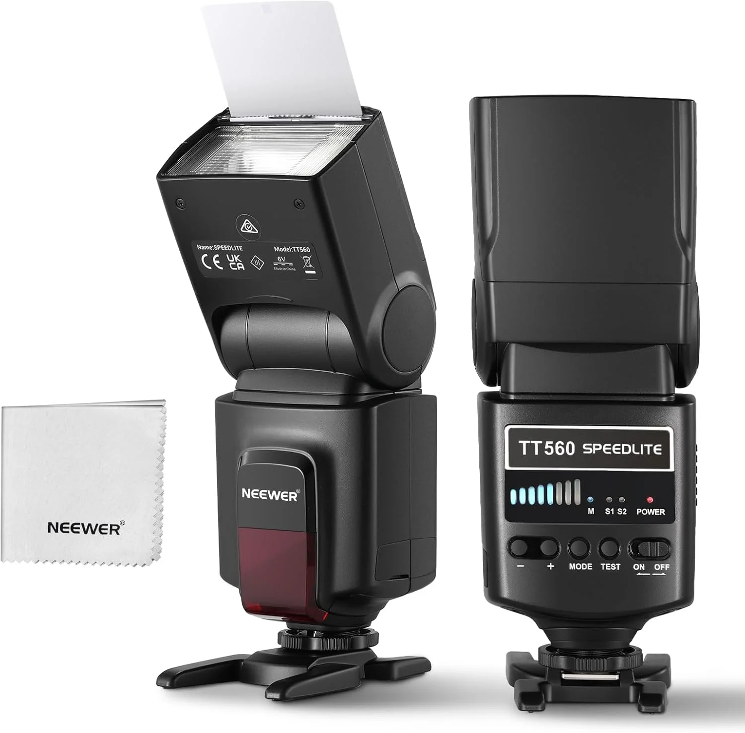 فلاش اسپیدلایت NEEWER TT560 سازگار با کانن، سونی، نیکون، پاناسونیک، المپوس، پنتاکس و سایر دوربین های DSLR، نورپردازی استودیویی، دوربین دیجیتال، با نگهدارنده لوازم جانبی استاندارد کفشک فلاش اسپیدلایت NEEWER TT560 سازگار با کانن، سونی، نیکون، پاناسونیک، المپوس، پنتاکس و سایر دوربین های DSLR، نورپردازی استودیویی، دوربین دیجیتال، با نگهدارنده لوازم جانبی استاندارد کفشک