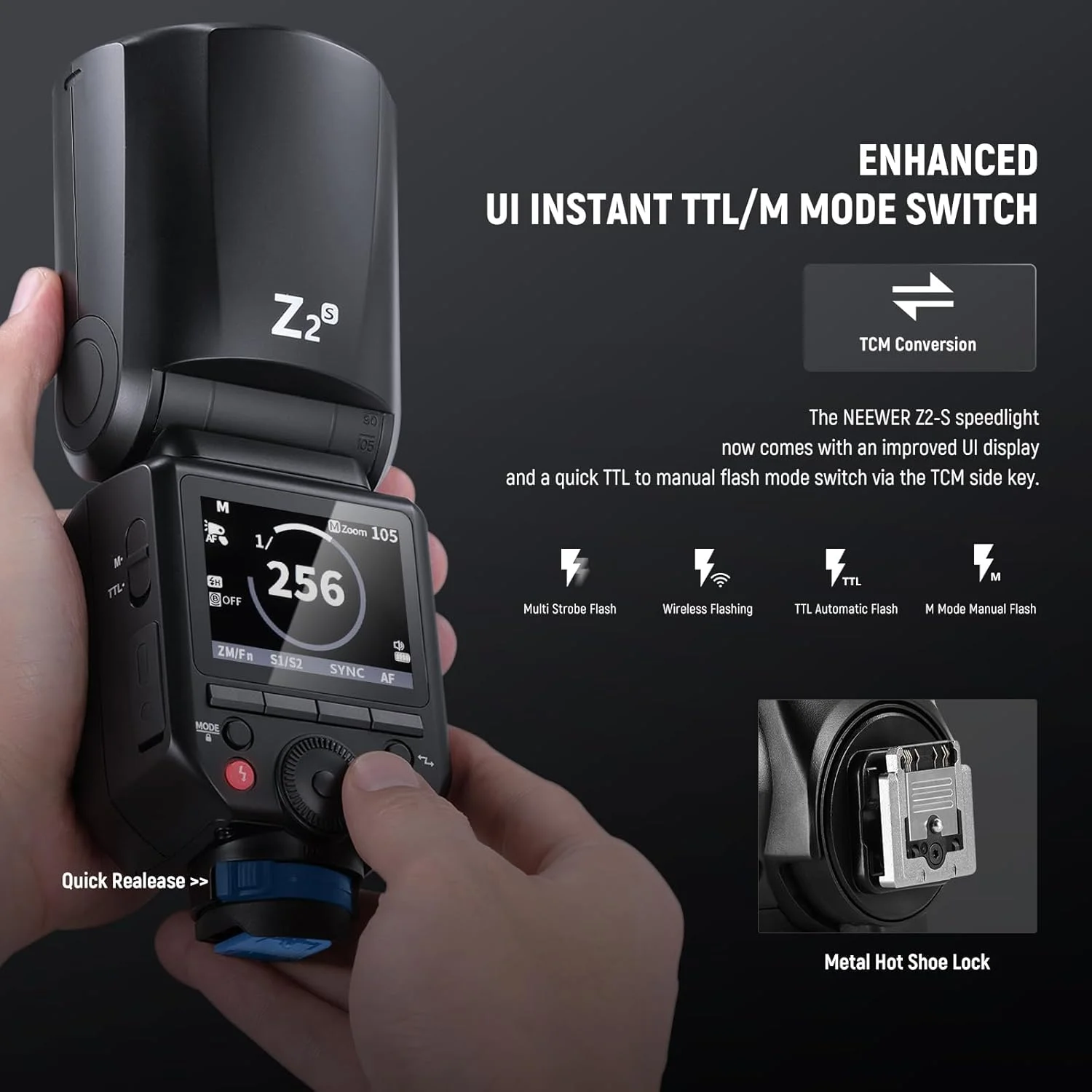 فلاش اسپیدلایت گرد NEEWER Z2-S 2.4G TTL برای سونی، 76 وات با رابط کاربری ارتقا یافته، لامپ های مدلینگ، سوئیچ سریع TTL/M TCM، HSS 1/8000 ثانیه، باتری 2600mAh، 480 فلاش با قدرت کامل، پارچه تمیز کننده فلاش اسپیدلایت گرد NEEWER Z2-S 2.4G TTL برای سونی، 76 وات با رابط کاربری ارتقا یافته، لامپ های مدلینگ، سوئیچ سریع TTL/M TCM، HSS 1/8000 ثانیه، باتری 2600mAh، 480 فلاش با قدرت کامل، پارچه تمیز کننده