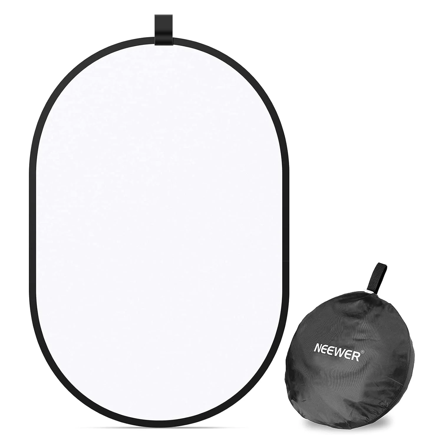 نورپردازی استودیویی Neewer، دیسک پخش کننده تاشو با کیف حمل برای استودیو، عکاسی پرتره، فیلمبرداری محصول در فضای باز (60x90 سانتی متر)