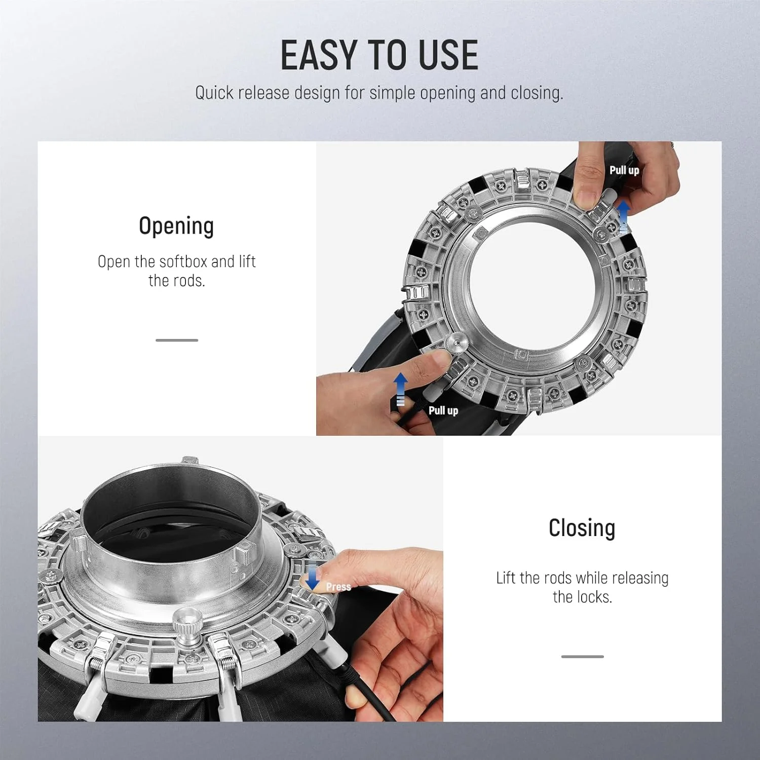 نرم باکس هشت ضلعی 55 سانتی متری NEEWER، نرم باکس با نصب سریع Bowens به همراه شبکه لانه زنبوری، پخش کننده نور و کیف حمل مناسب برای RGB CB60 CB60B CB200B MS60B MS60C MS150B S101-300W/400W Pro Vision 4 Q4, NS22P نرم باکس هشت ضلعی 55 سانتی متری NEEWER، نرم باکس با نصب سریع Bowens به همراه شبکه لانه زنبوری، پخش کننده نور و کیف حمل مناسب برای RGB CB60 CB60B CB200B MS60B MS60C MS150B S101-300W/400W Pro Vision 4 Q4, NS22P