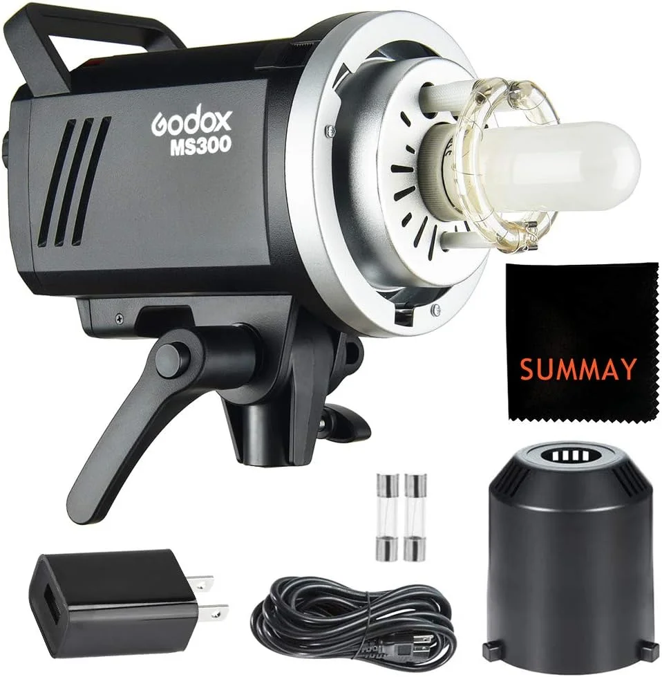فلاش استودیویی مونو لایت GODOX MS300 300WS با زمان بازیافت 0.1 تا 1.8 ثانیه