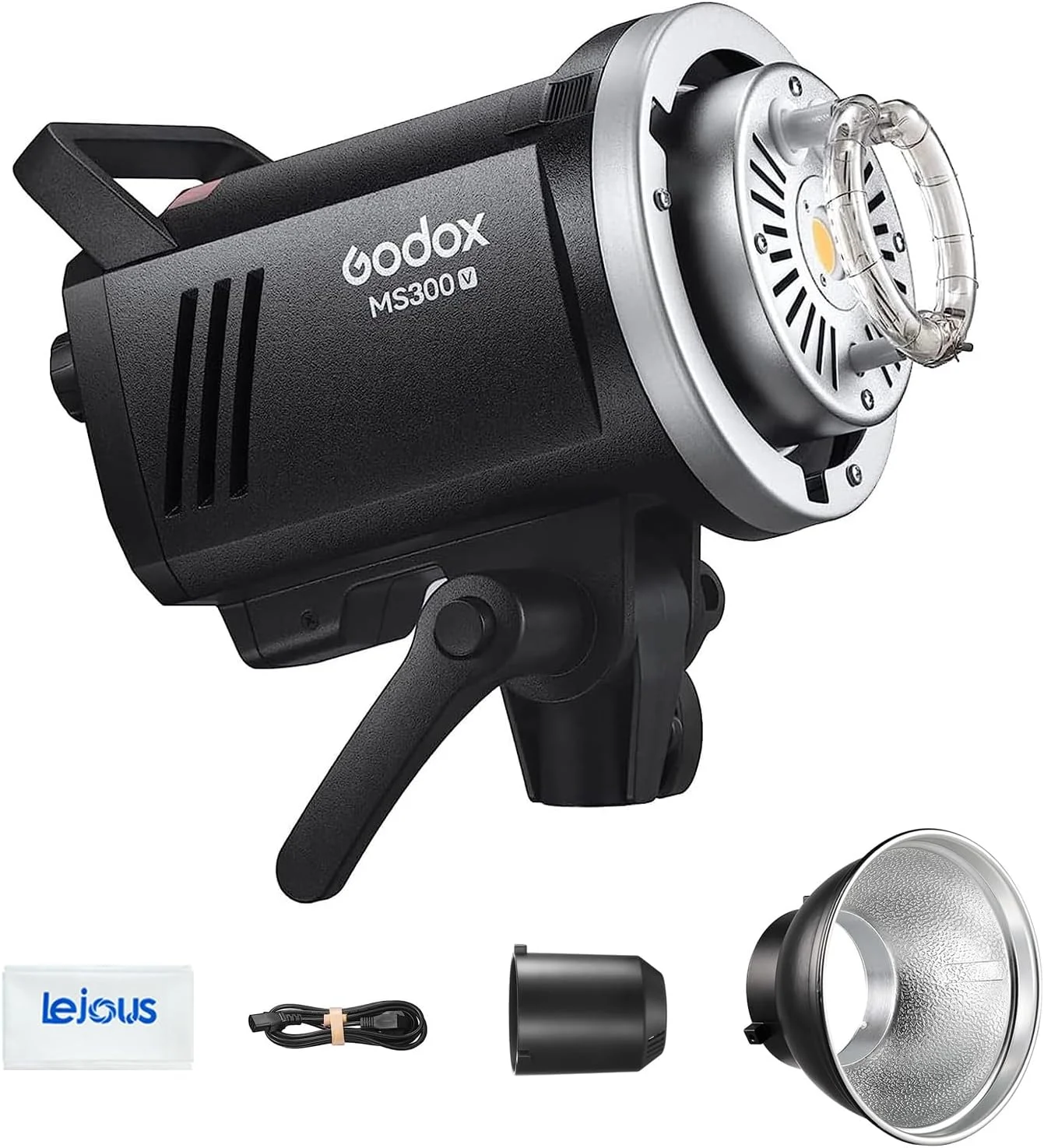 فلاش استودیویی گودکس MS300V، نور تکی 300ws GN58 5800K، سیستم وایرلس 2.4G X، لامپ مدلینگ LED 10W، مانت بوئنز برای عکاسی عروسی و پرتره - MS300-V