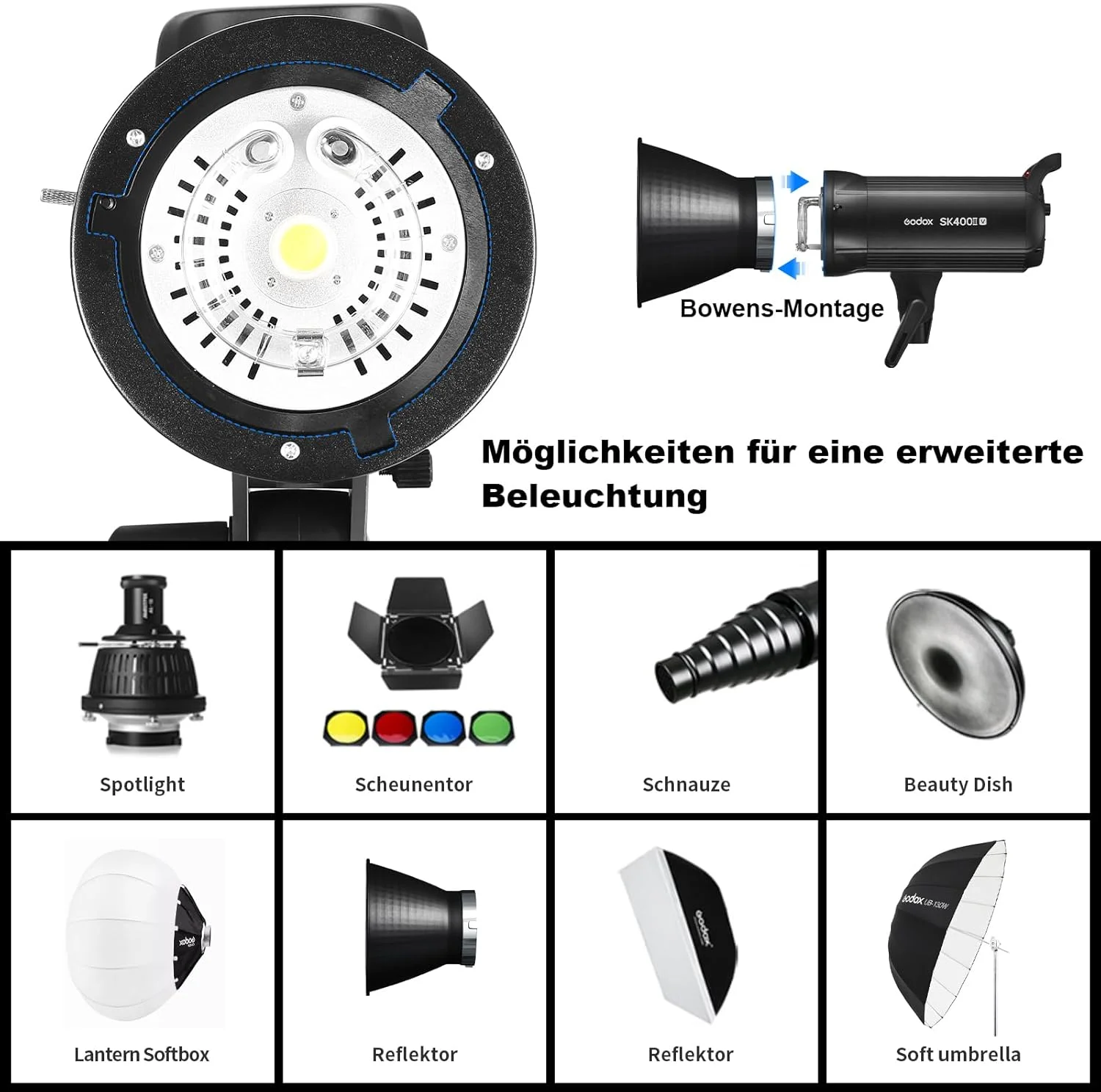 کیت دو شاخه فلاش گودکس SK400IIV با چراغ مدلینگ LED داخلی کیت دو شاخه فلاش گودکس SK400IIV با چراغ مدلینگ LED داخلی