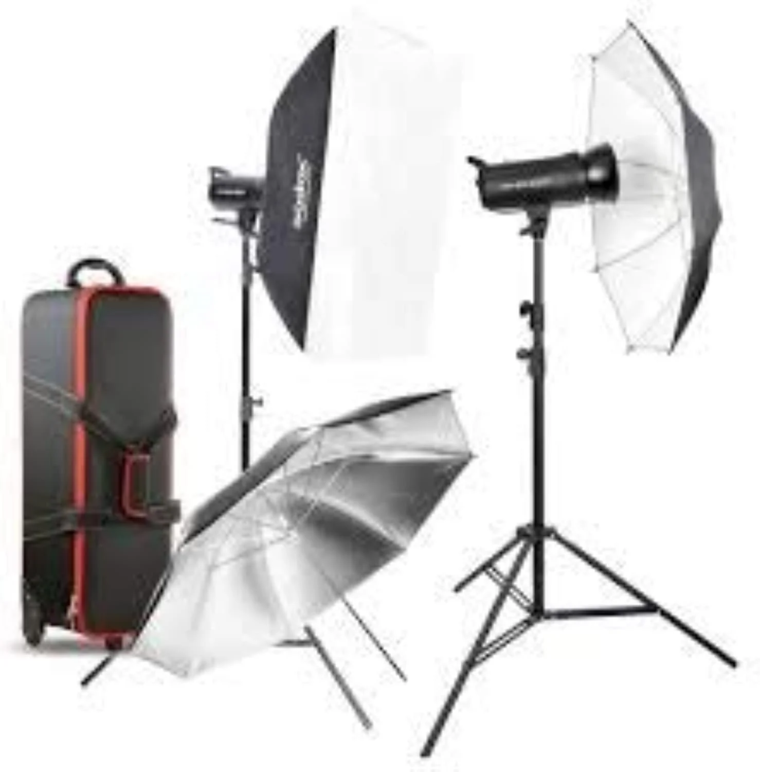 کیت استودیویی گودکس شامل 2 عدد فلاش SK400II - 2 عدد سافت باکس - 2 عدد پایه نور - 1 عدد کیف - فرستنده XT-16 - 1 عدد رفلکتور مانت بوئنز گودکس