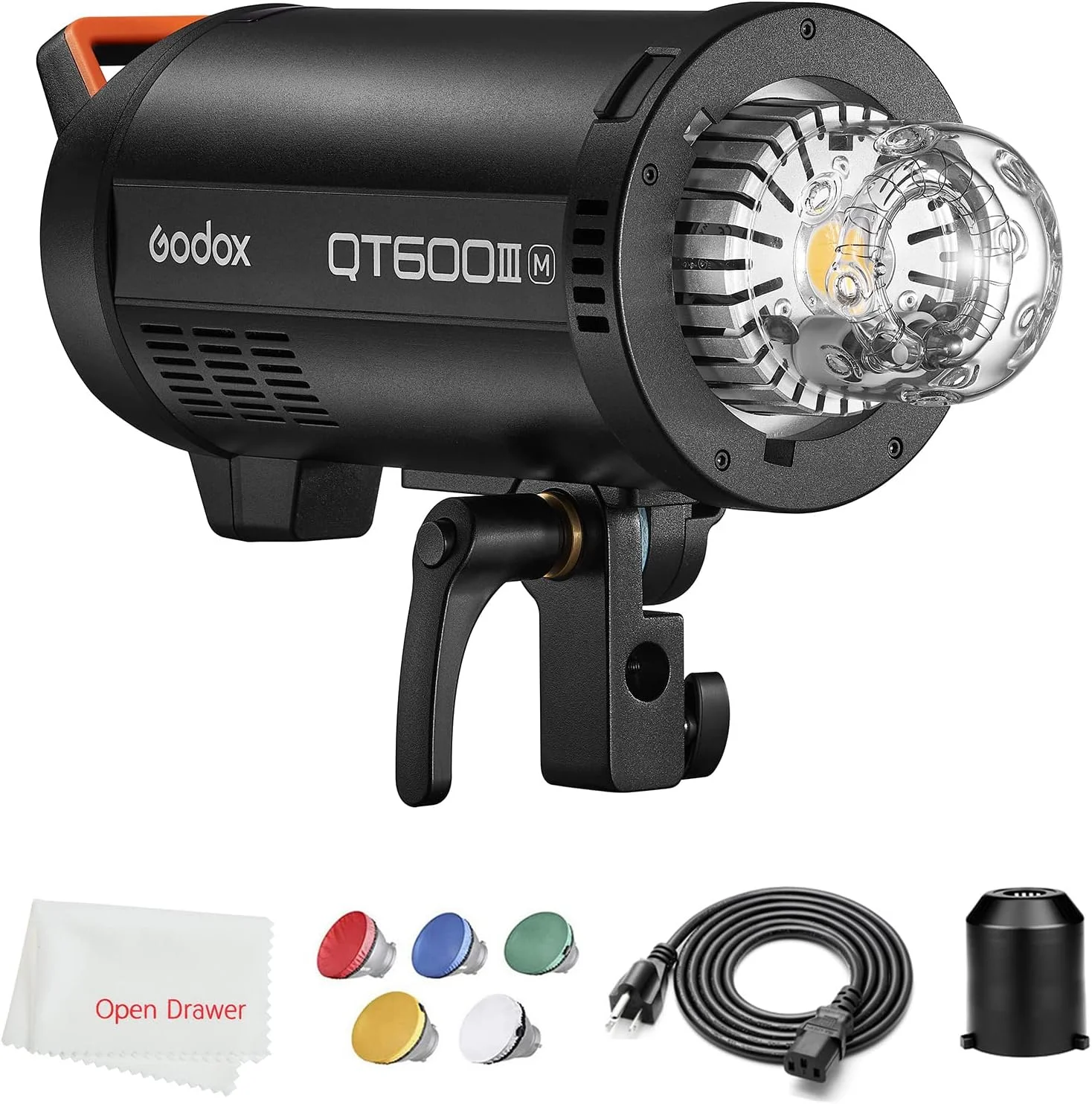 فلاش استودیویی گودکس QT600IIIM، 600WS سرعت بالای همگام سازی 1/8000 ثانیه، سیستم بی سیم 2.4G یکپارچه، بازیافت سریع 0.01 تا 0.9 ثانیه، پشتیبانی از Bowens
