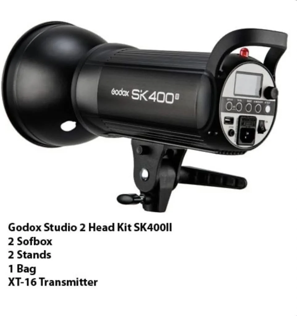 کیت استودیویی گودکس شامل 2 عدد فلاش SK400II - 2 عدد سافت باکس - 2 عدد پایه نور - 1 عدد کیف - فرستنده XT-16 - 1 عدد رفلکتور مانت بوئنز گودکس کیت استودیویی گودکس شامل 2 عدد فلاش SK400II - 2 عدد سافت باکس - 2 عدد پایه نور - 1 عدد کیف - فرستنده XT-16 - 1 عدد رفلکتور مانت بوئنز گودکس