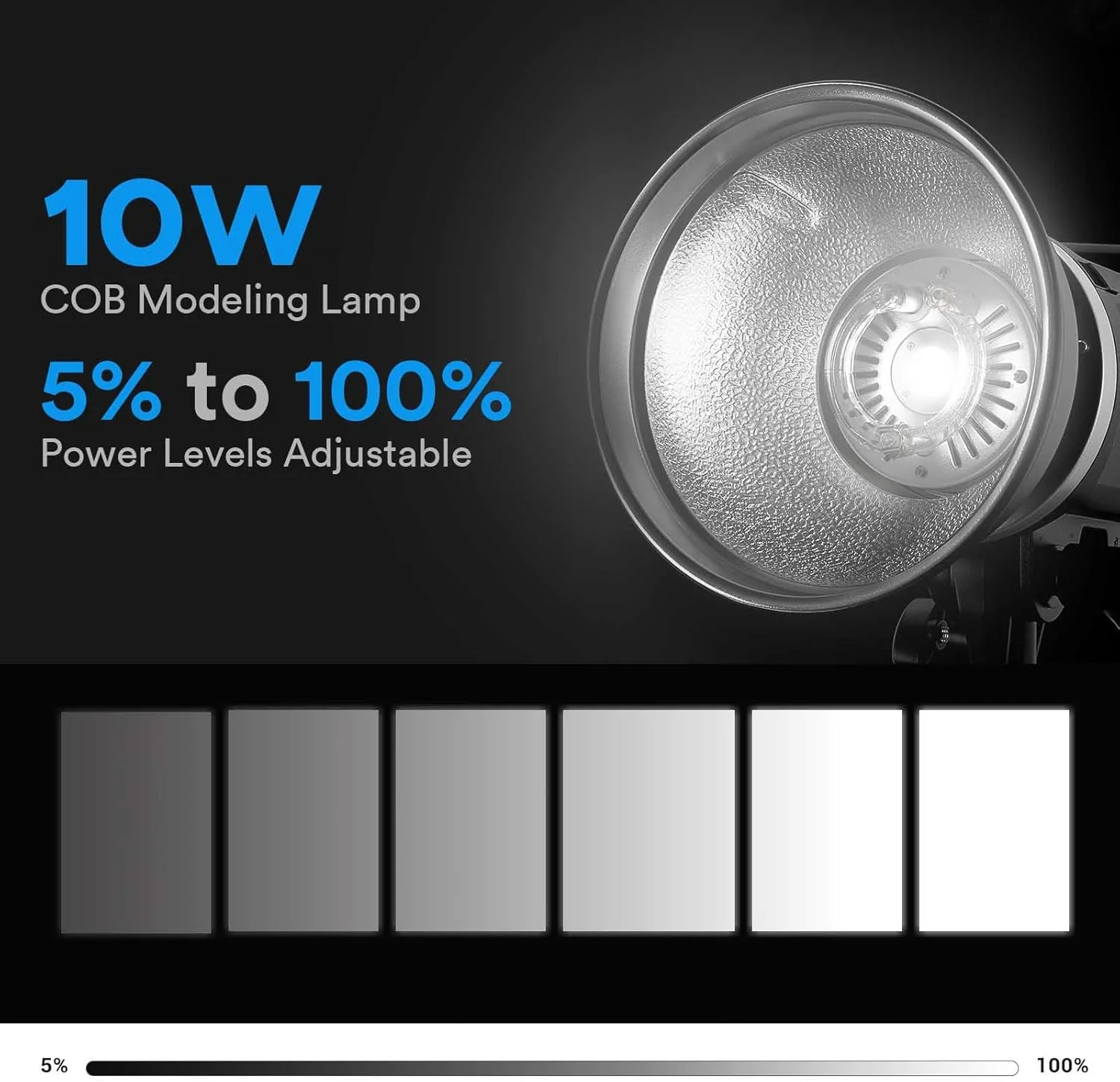 فلاش استودیویی گودکس MS300-V GN58 300W، لامپ مدلینگ LED، سیستم وایرلس 2.4G X، نور تک رنگ 5600K با مانت قوسی برای عکاسی عروسی فلاش استودیویی گودکس MS300-V GN58 300W، لامپ مدلینگ LED، سیستم وایرلس 2.4G X، نور تک رنگ 5600K با مانت قوسی برای عکاسی عروسی