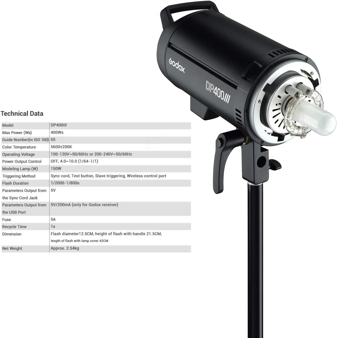 فلاش استودیویی گودکس DP400III با توان 400Ws، سیستم بی سیم 2.4G X و مانت بوئنز، دمای رنگ 5600K مناسب برای عکاسی فلاش استودیویی گودکس DP400III با توان 400Ws، سیستم بی سیم 2.4G X و مانت بوئنز، دمای رنگ 5600K مناسب برای عکاسی