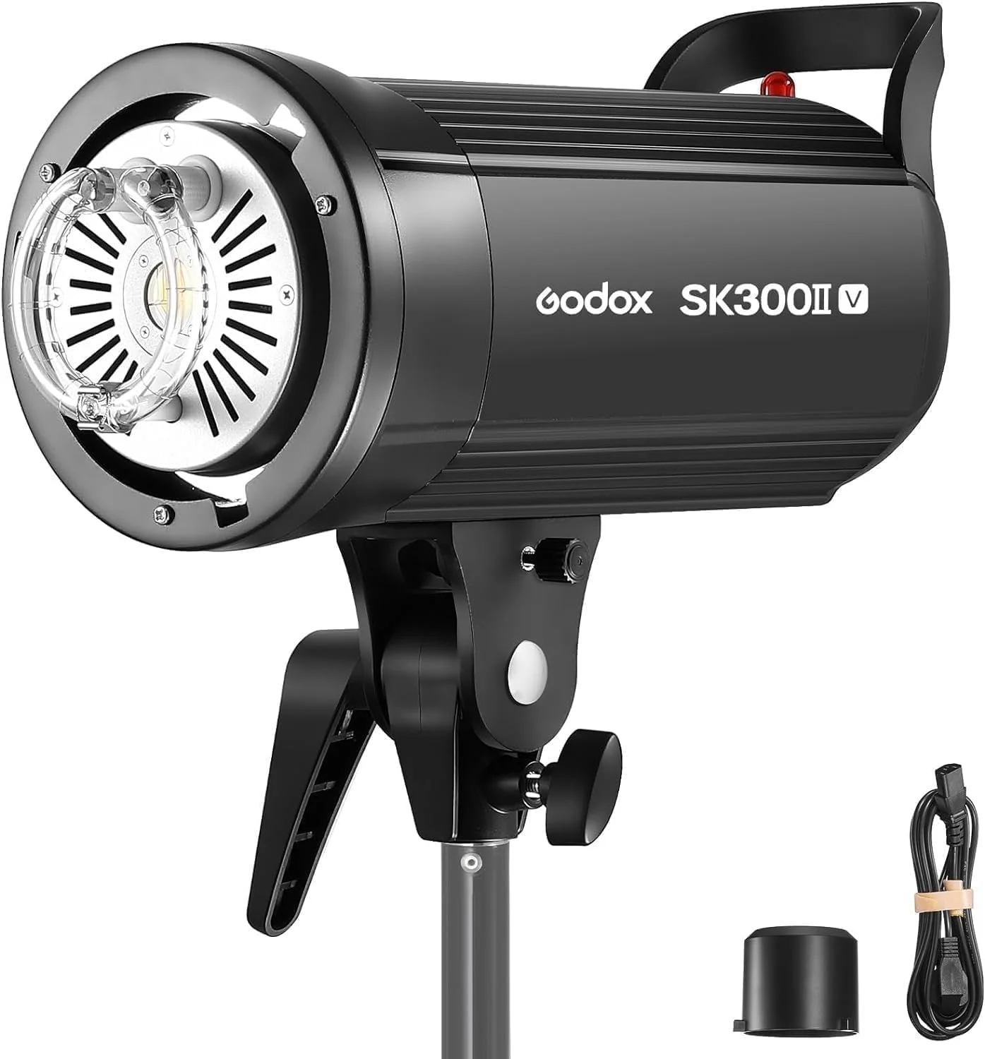 فلاش استودیویی گودکس SK300II-V 300Ws با مانت بوئنز و لامپ مدلینگ LED 10 واتی مناسب برای استودیو، عکاسی، لوکیشن و عکاسی پرتره