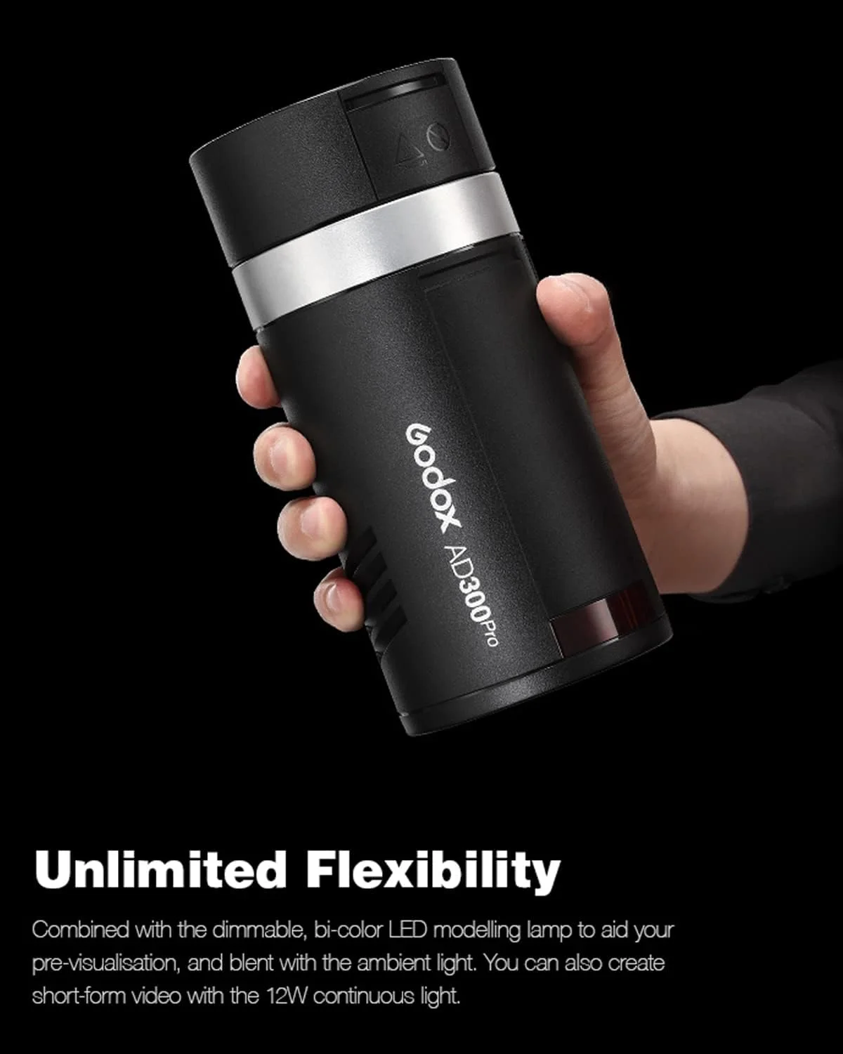 فلاش استودیویی بیرونی گودکس AD300Pro، فلاش مونو لایت اسپیدلایت 300 وات 2.4G TTL HSS 1/8000 ثانیه، باتری لیتیومی 2600 میلی آمپر ساعت، زمان بازیافت 0.01-1.5 ثانیه، LED مدلینگ دو رنگ 12 وات با قابلیت تنظیم نور فلاش استودیویی بیرونی گودکس AD300Pro، فلاش مونو لایت اسپیدلایت 300 وات 2.4G TTL HSS 1/8000 ثانیه، باتری لیتیومی 2600 میلی آمپر ساعت، زمان بازیافت 0.01-1.5 ثانیه، LED مدلینگ دو رنگ 12 وات با قابلیت تنظیم نور