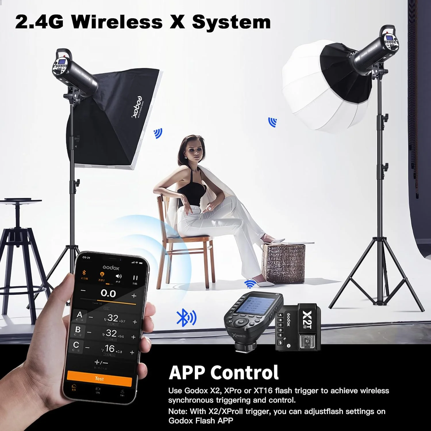 کیت فلاش استودیویی گودکس SK300II-V 300Ws با مانت بوئنز و لامپ مدلینگ LED 10W برای استودیو، عکاسی، لوکیشن و پرتره کیت فلاش استودیویی گودکس SK300II-V 300Ws با مانت بوئنز و لامپ مدلینگ LED 10W برای استودیو، عکاسی، لوکیشن و پرتره