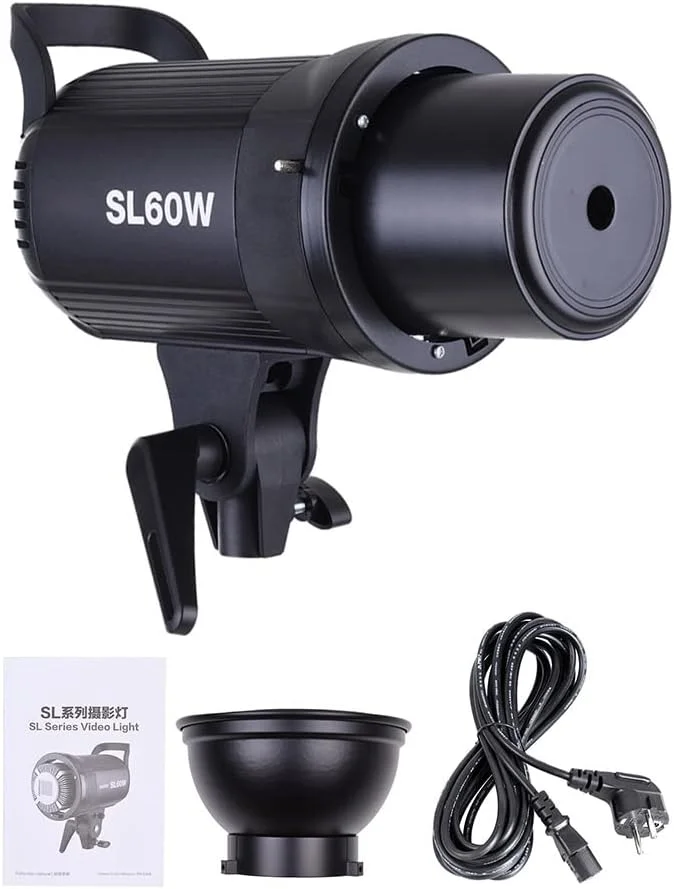 نور ویدئویی ال ای دی پرقدرت 60 وات گودکس مدل SL-60W با دمای رنگ 5600K و مانت بوئنز مناسب برای استودیو عکس و فیلمبرداری