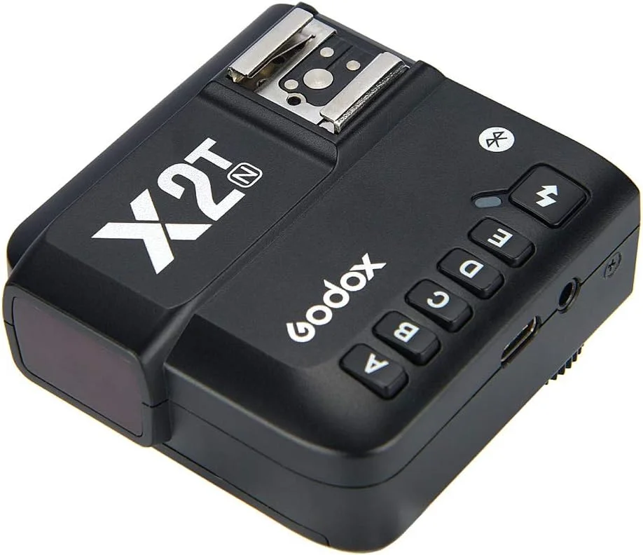 فلاش تریگر بیسیم TTL گودکس X2T-C برای دوربینهای کانن - برد 100 متری 2.4G، همگامسازی پرسرعت 1/8000 ثانیه، دارای هات شو برای اتصال فلاش، 5 گروه و 32 کانال، کنترل از طریق اپلیکیشن بلوتوث، سازگار با دوربینهای کانن فلاش تریگر بیسیم TTL گودکس X2T-C برای دوربینهای کانن - برد 100 متری 2.4G، همگامسازی پرسرعت 1/8000 ثانیه، دارای هات شو برای اتصال فلاش، 5 گروه و 32 کانال، کنترل از طریق اپلیکیشن بلوتوث، سازگار با دوربینهای کانن