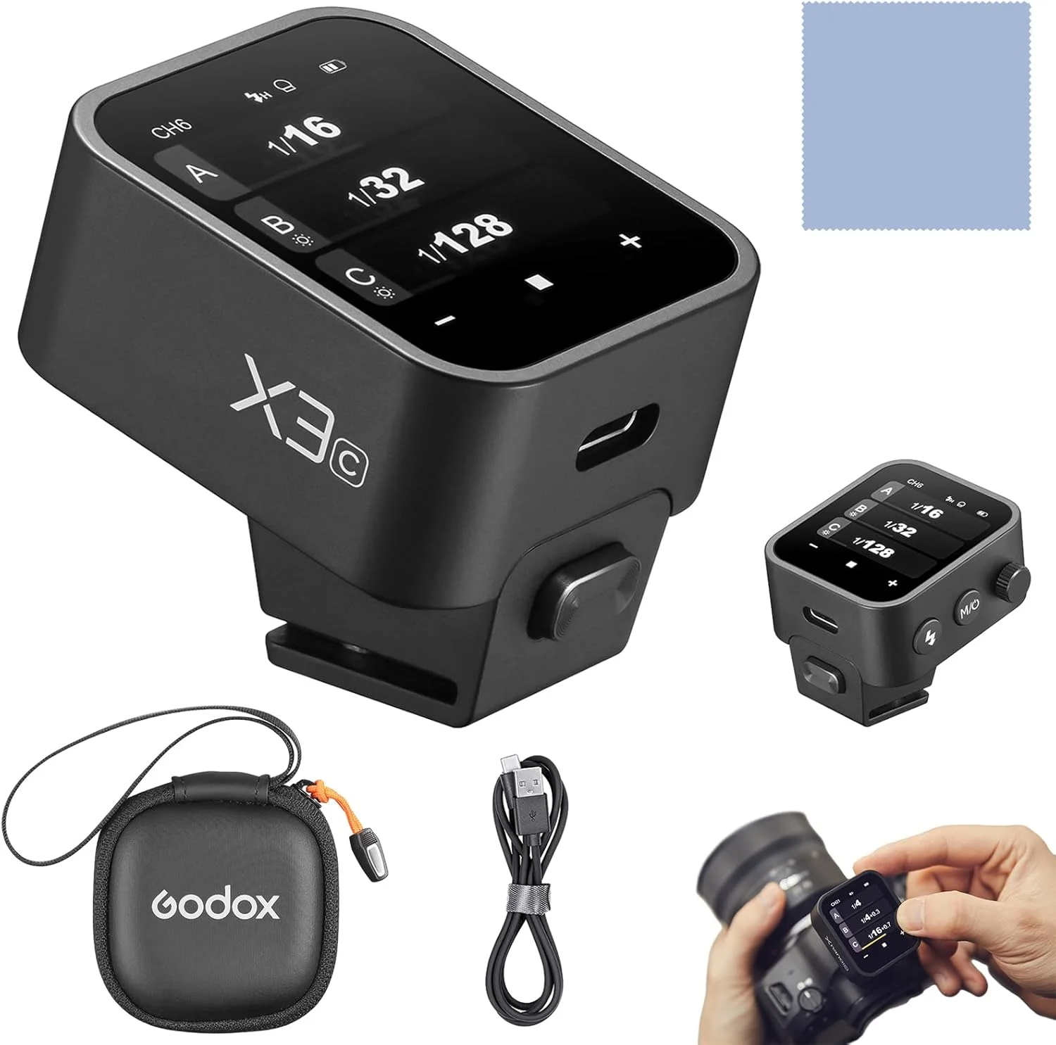 تریگر فلاش بی‌سیم Godox X3 TTL با صفحه لمسی برای Canon