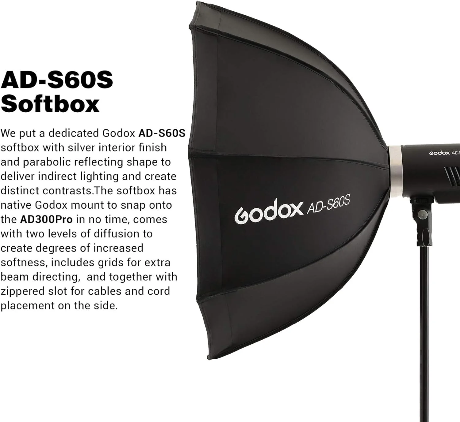 کیت نورپردازی استودیویی Godox AD300 Pro، کوله پشتی فلاش دوتایی AD300Pro، فلاش 300 واتی فضای باز 2.4G TTL 1/8000s HSS Speedlite، به همراه سافت باکس Godox AD-S60S، 320 فلاش با قدرت کامل کیت نورپردازی استودیویی Godox AD300 Pro، کوله پشتی فلاش دوتایی AD300Pro، فلاش 300 واتی فضای باز 2.4G TTL 1/8000s HSS Speedlite، به همراه سافت باکس Godox AD-S60S، 320 فلاش با قدرت کامل