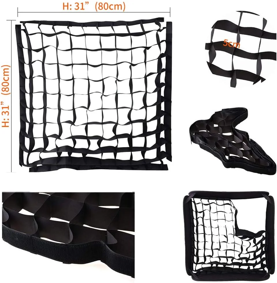 زنبوری لانه ای سافت گرید گودکس 80x80 سانتی متر برای فلاش اسپیدلایت سافت باکس استودیویی (فقط گرید 80x80 سانتی متر) زنبوری لانه ای سافت گرید گودکس 80x80 سانتی متر برای فلاش اسپیدلایت سافت باکس استودیویی (فقط گرید 80x80 سانتی متر)