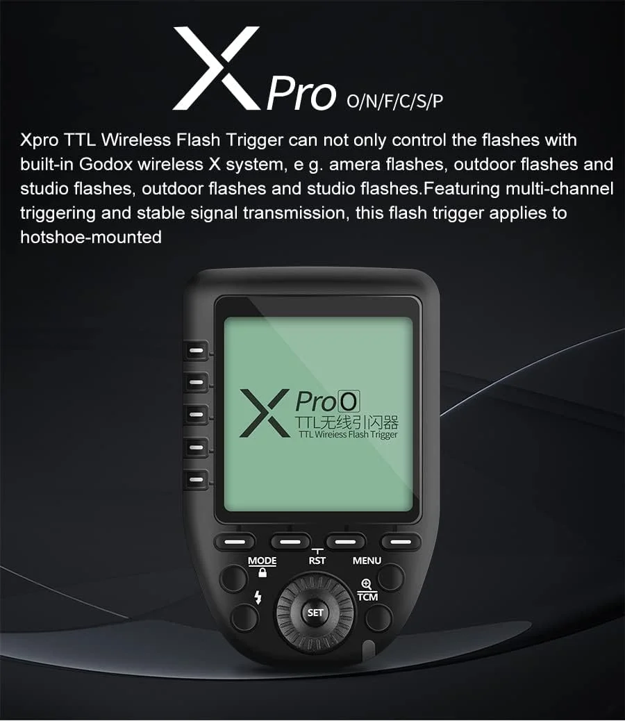 فلاش تریگر گودکس XPro-N TTL 2.4G با همگامسازی سرعت بالا 1/8000 ثانیه سیستم X - عملکرد دستی، صفحه نمایش بزرگ، طراحی شیبدار، 5 دکمه گروه اختصاصی، 11 عملکرد قابل تنظیم برای دوربینهای نیکون فلاش تریگر گودکس XPro-N TTL 2.4G با همگامسازی سرعت بالا 1/8000 ثانیه سیستم X - عملکرد دستی، صفحه نمایش بزرگ، طراحی شیبدار، 5 دکمه گروه اختصاصی، 11 عملکرد قابل تنظیم برای دوربینهای نیکون